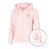 Endlessly Flower Zip Hoodie Women-Pink,Multicoloured