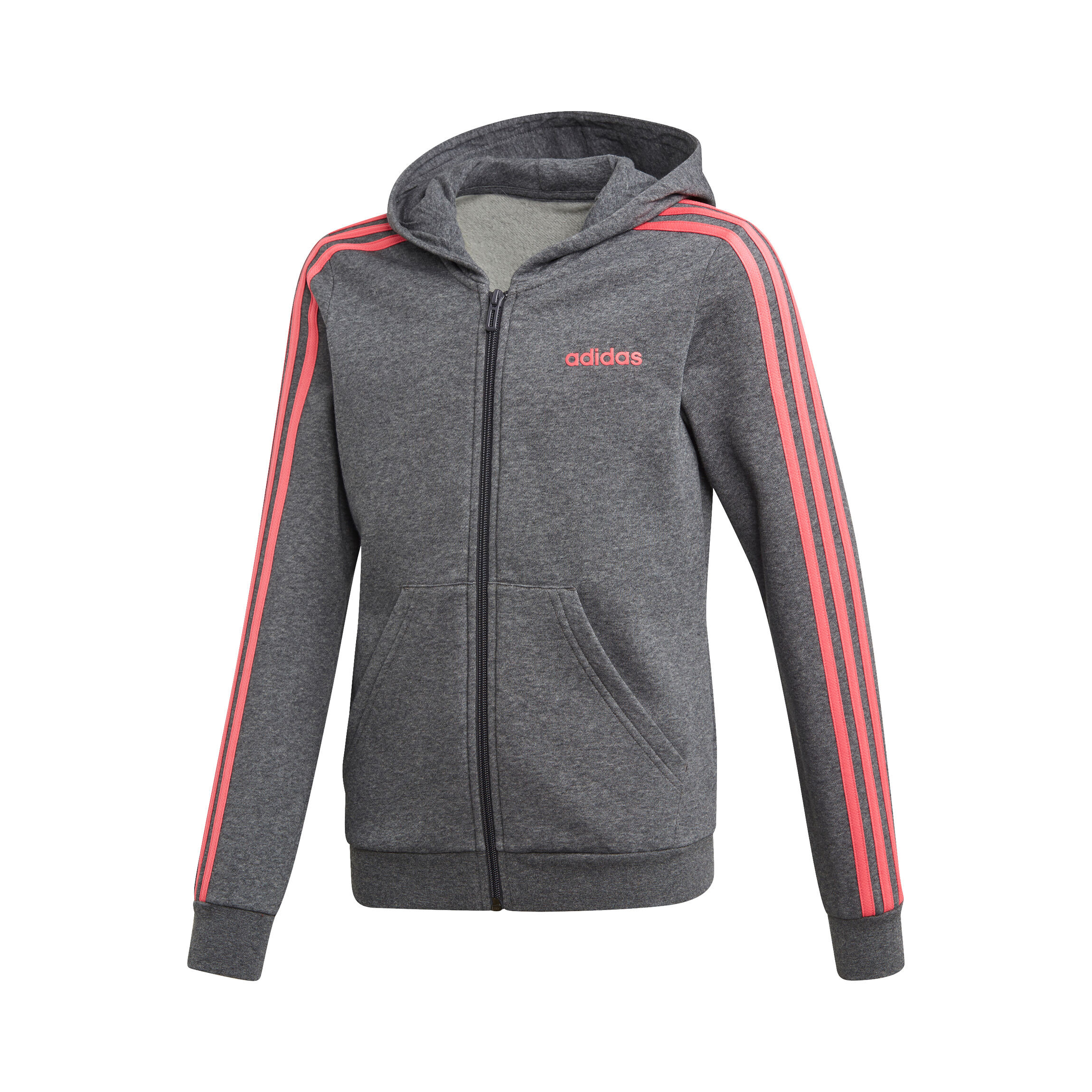 girls grey adidas hoodie