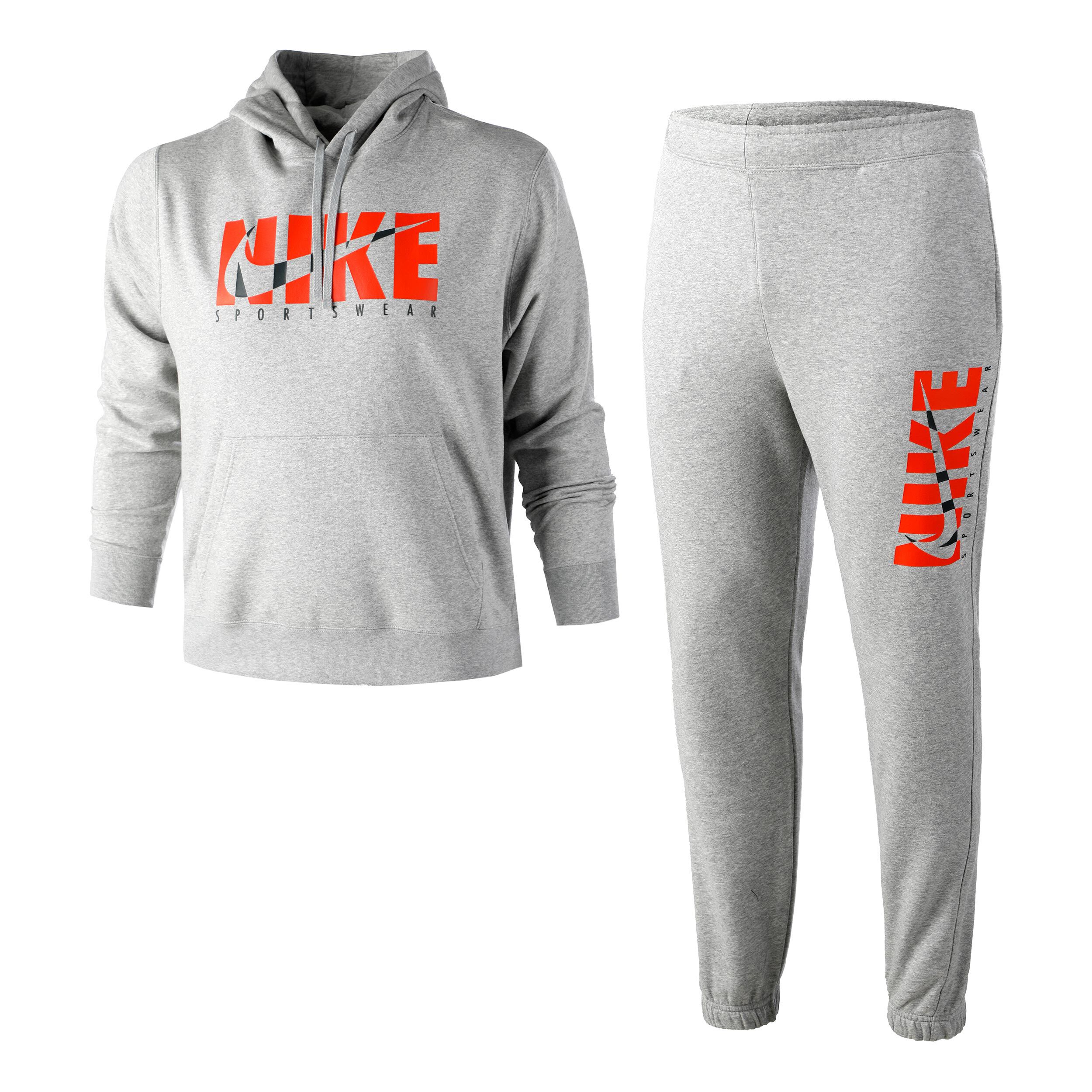 Orange and grey nike sale sweatsuit