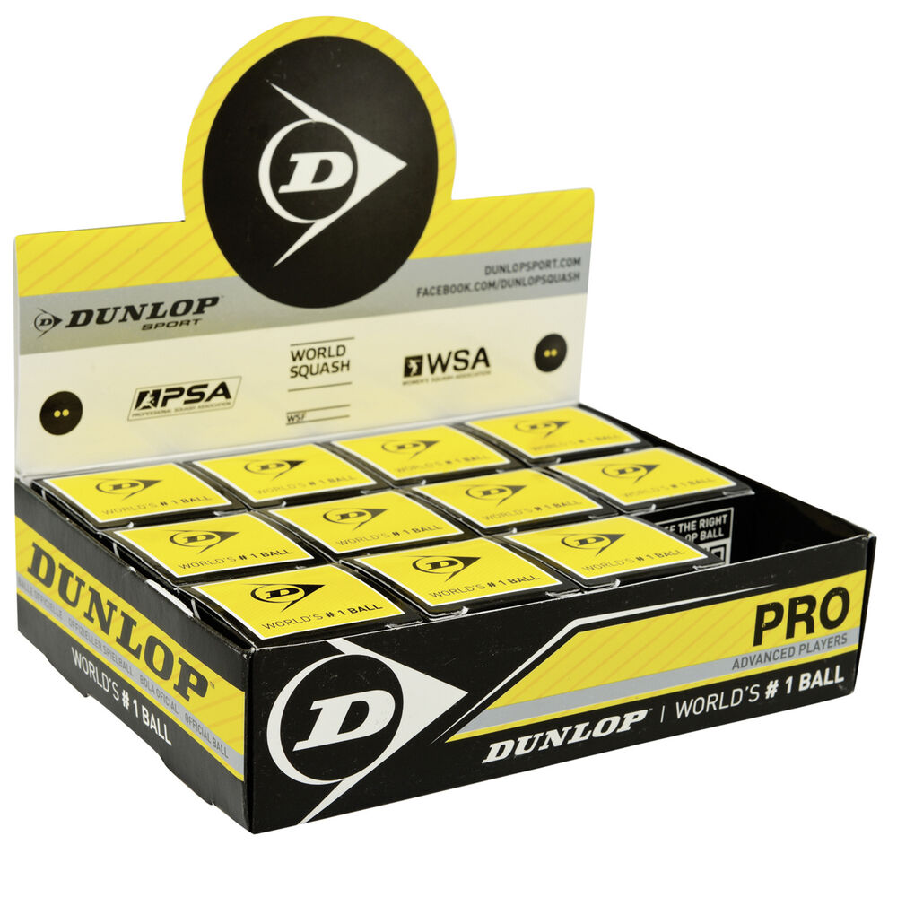 Dunlop Squash Balls Pro 12 Pack