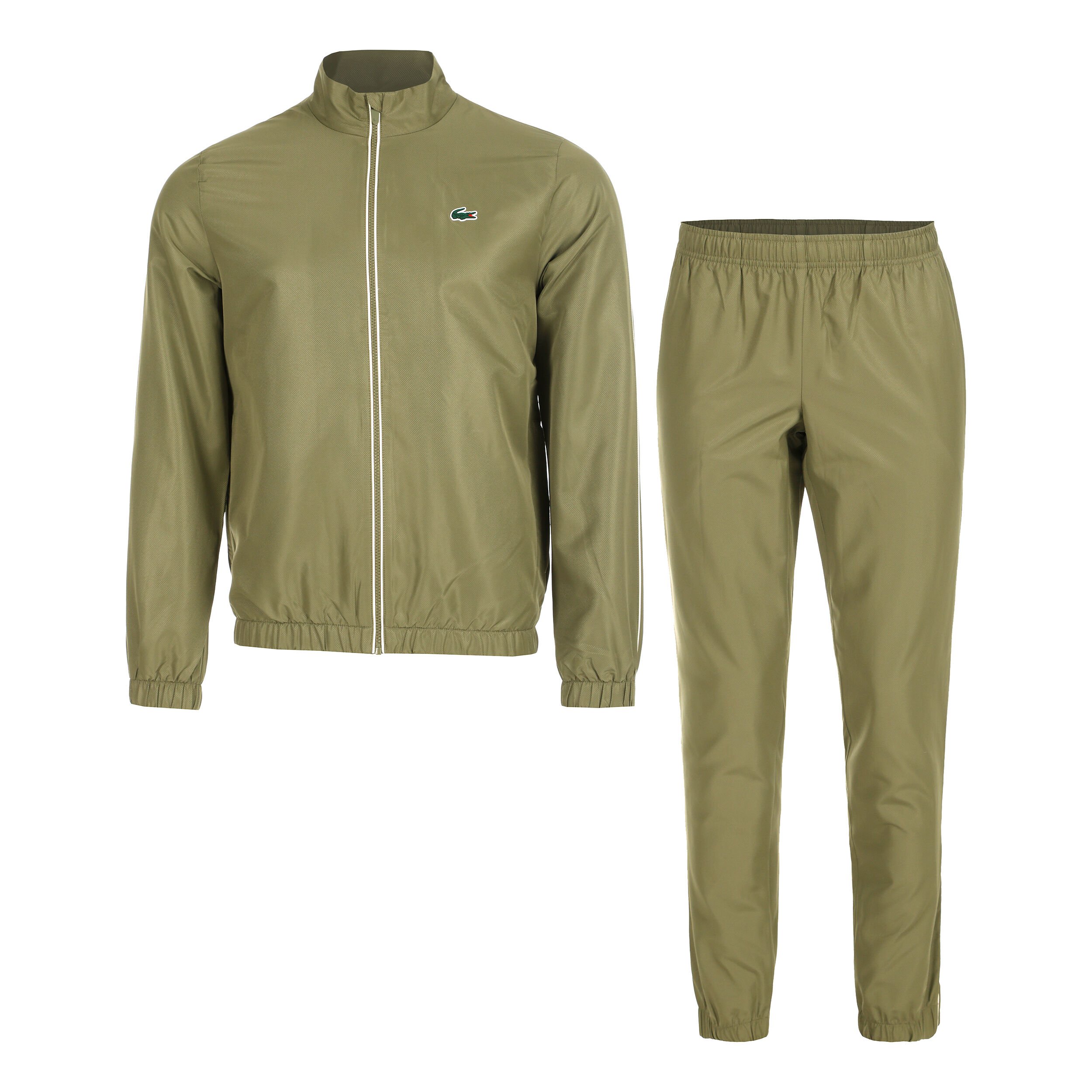 Khaki lacoste tracksuit hotsell