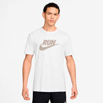 Nike Running shirt Nike Run Swoosh Running shirt Men - white, beige