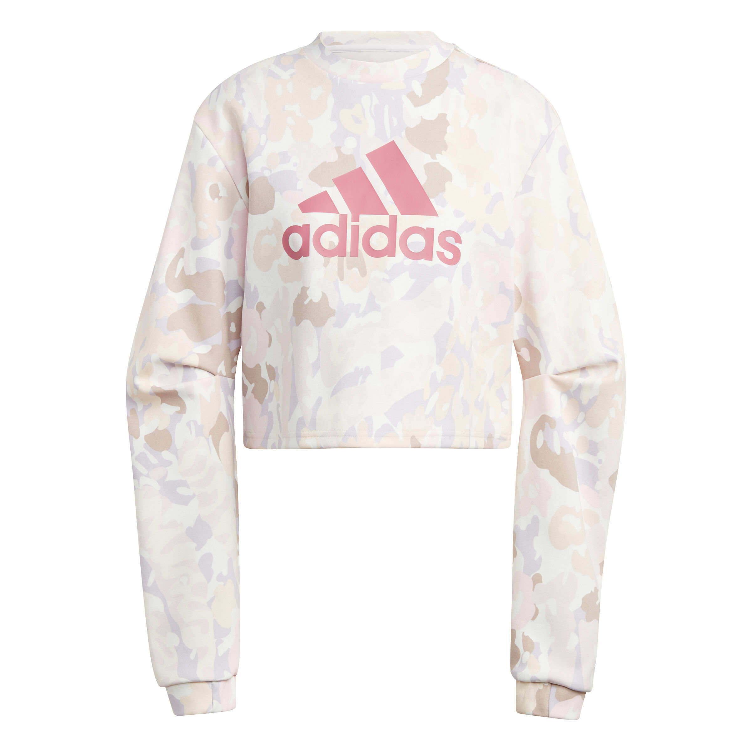 Adidas crop best sale top sweater