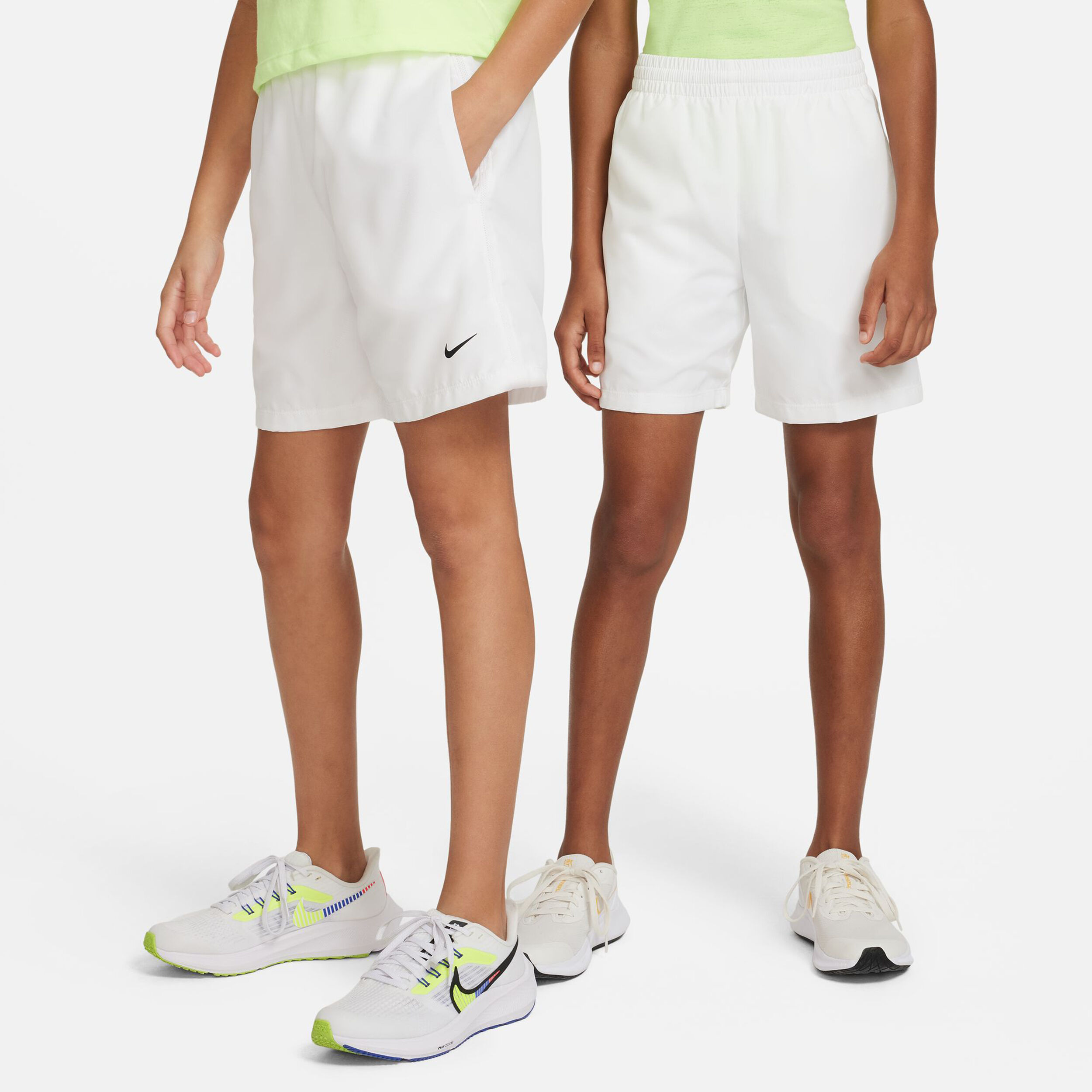 Nike shorts discount white