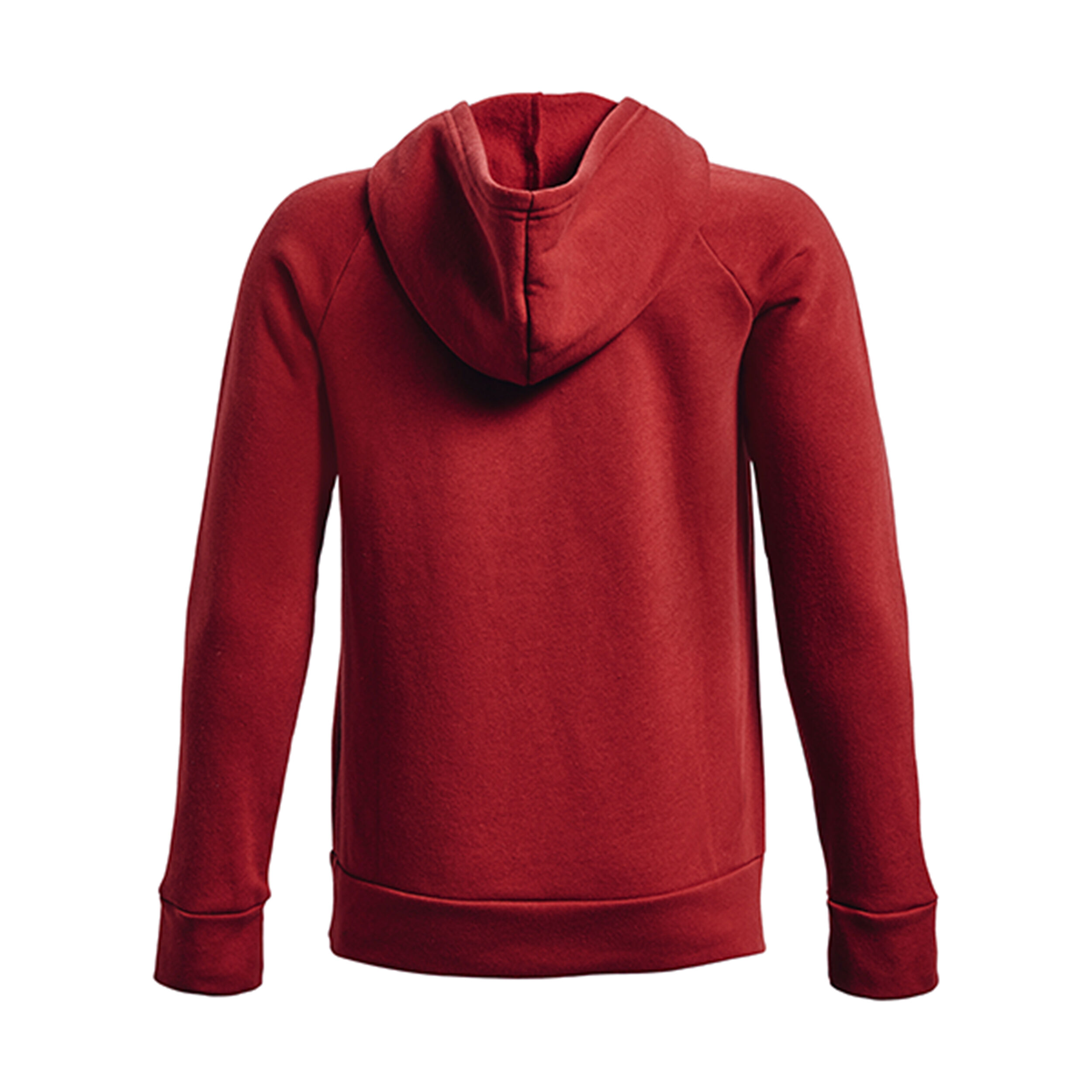 Rival Fleece Hoody Boys Red Grey