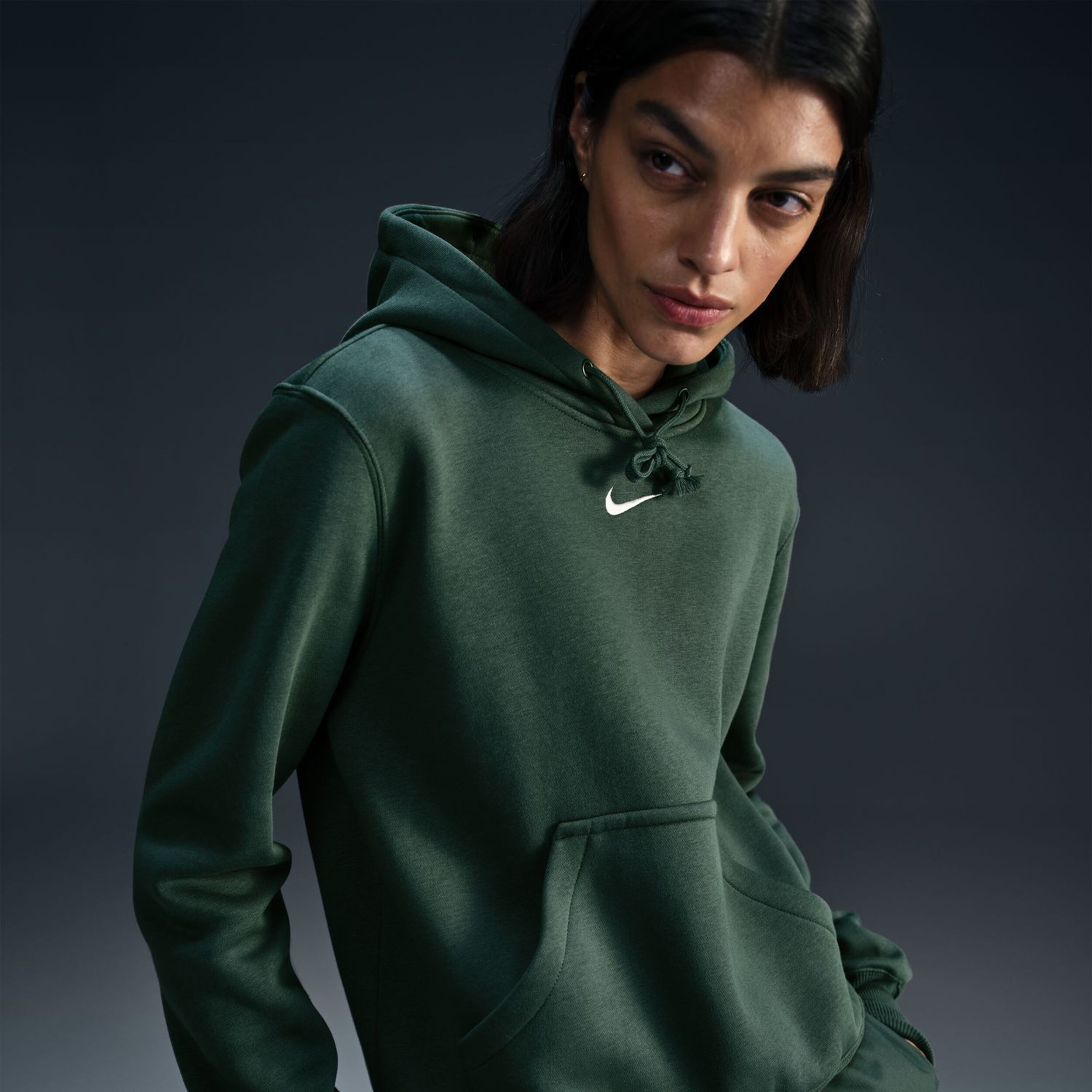 Phoenix Fleece Hoody Women Green