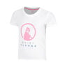 Baseline Logo T-Shirt Girls-white, neon pink