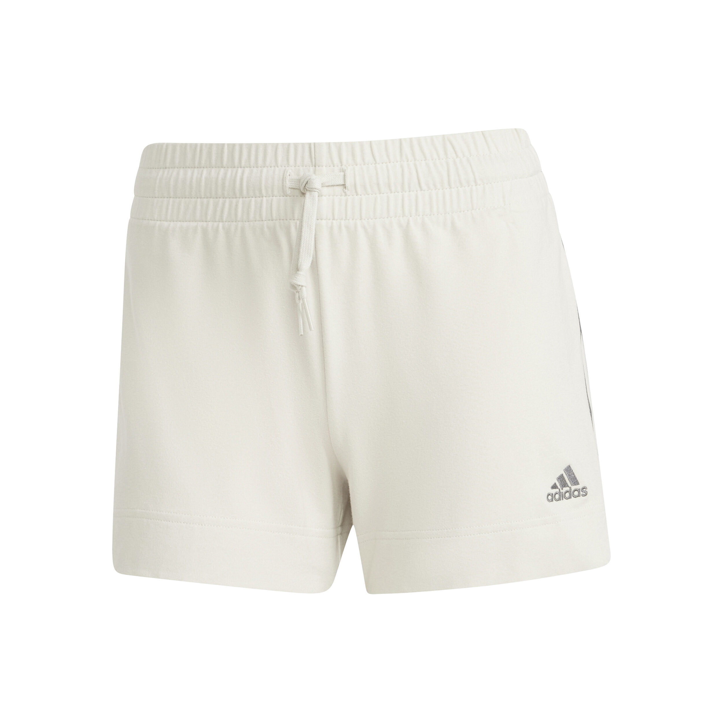 3Stripes Single Jerseys Shorts Women Cream