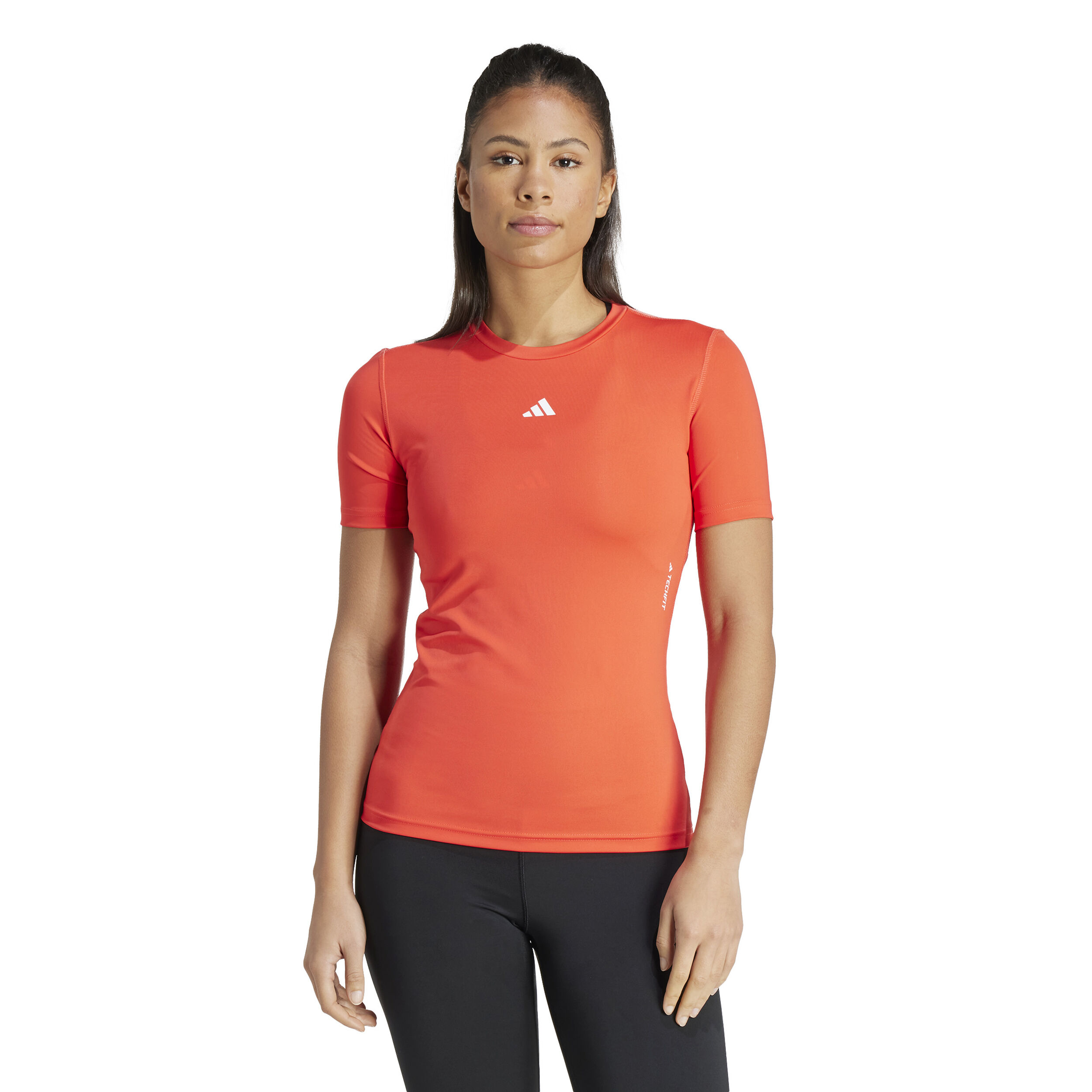 Orange adidas shirt womens 2025