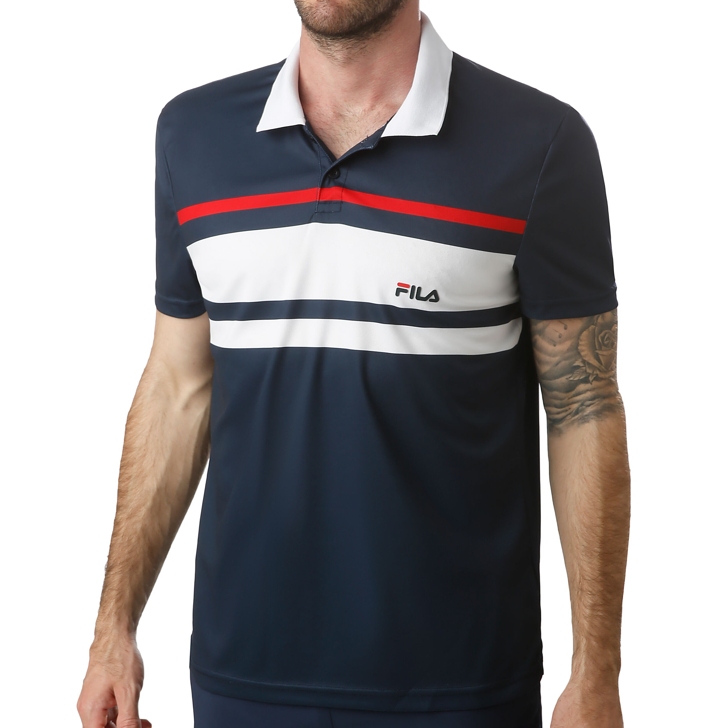 Buy Fila Tony Polo Men Dark Blue White online Tennis Point UK