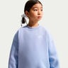 Sportswear Club Fleece Oversized Crew Sweatshirt Kids-blue grey