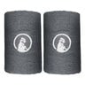 Long Wristband - 2 Pack Unisex-dark grey, white
