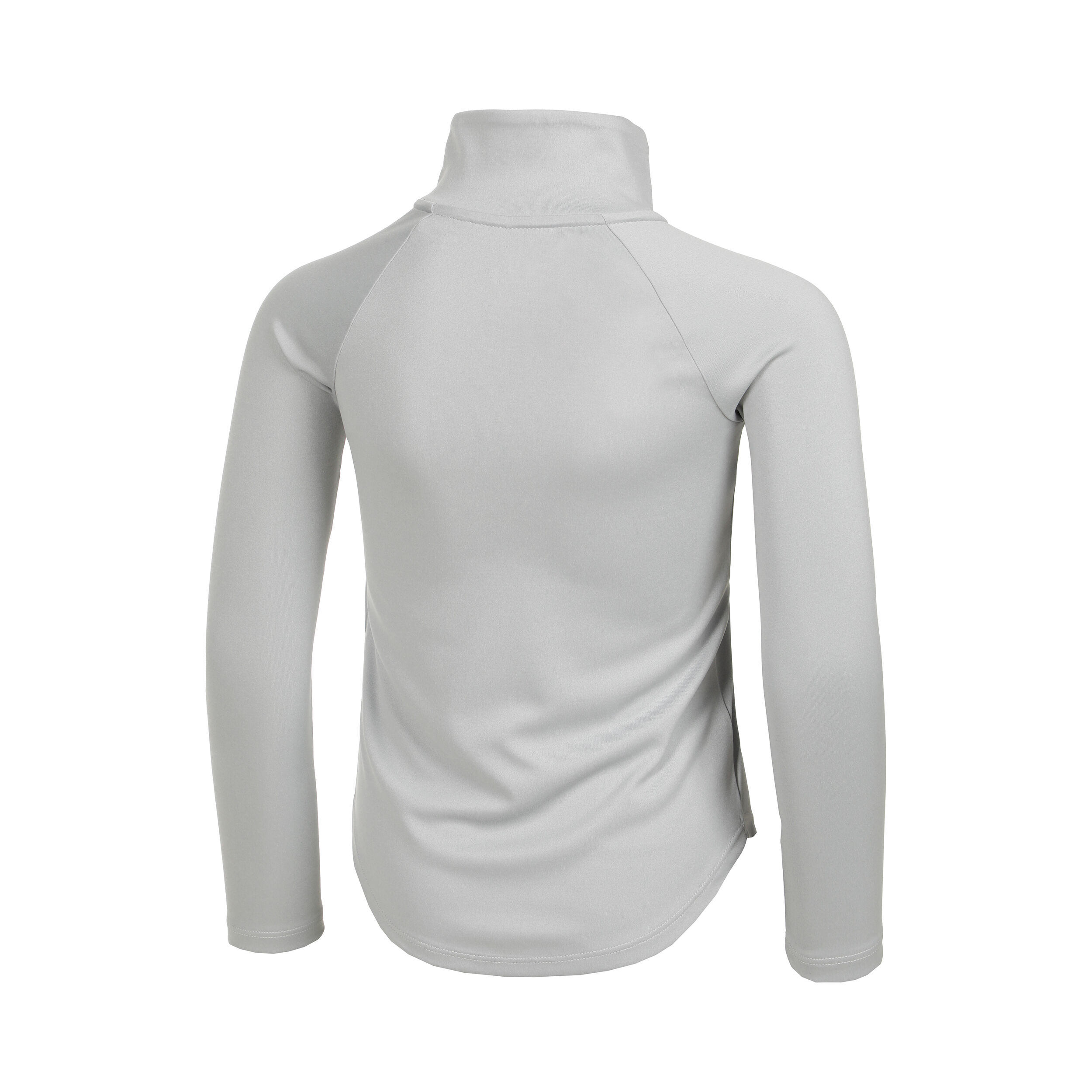 Tech Graphic Half Zip Long Sleeve Girls Lightgrey Silver