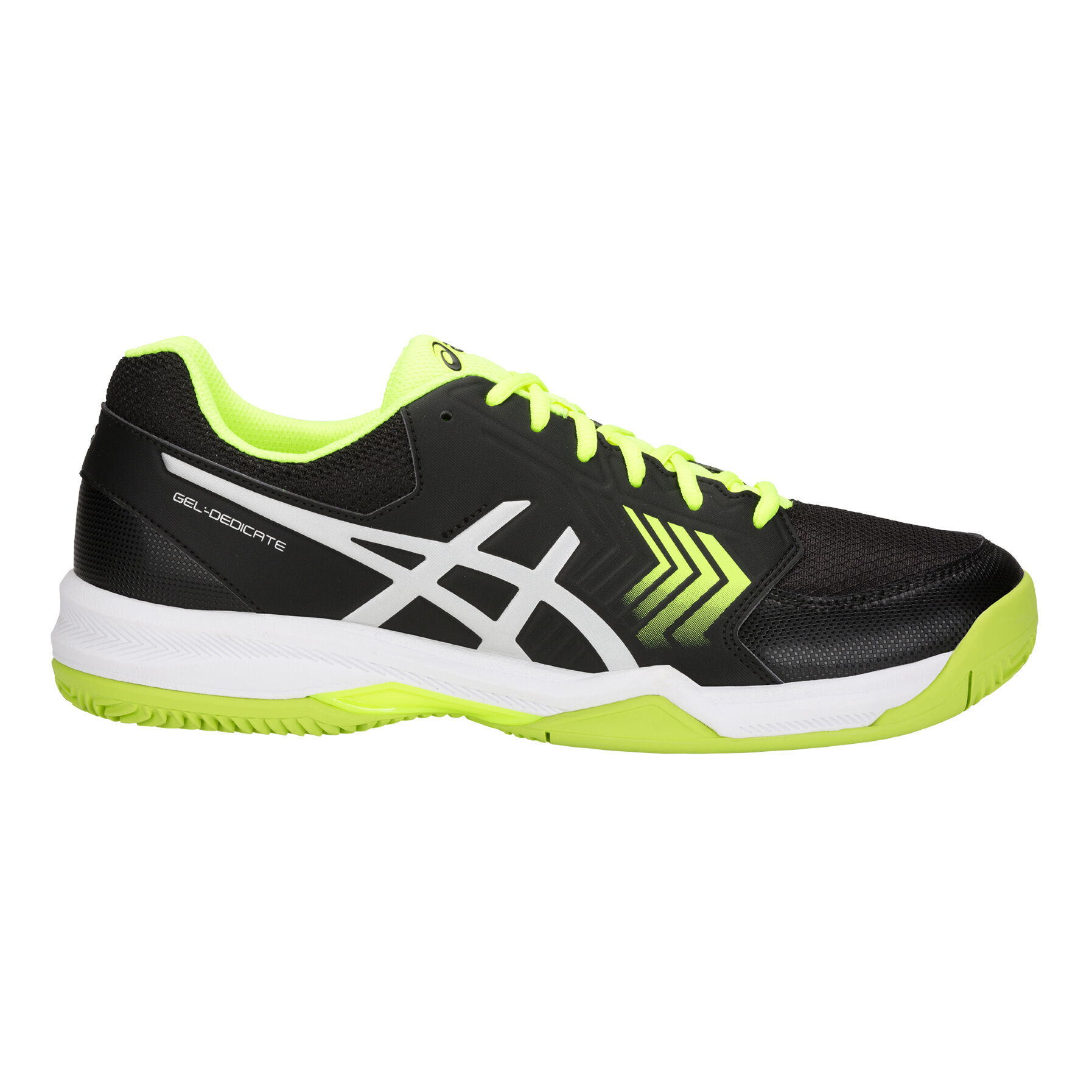 Buy ASICS Gel Dedicate 5 Clay Court Shoe Men Black Neon Yellow