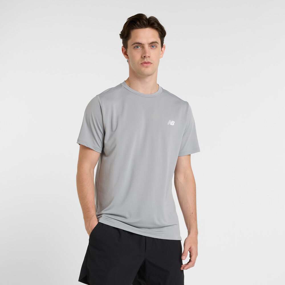New Balance Short Sleeve T-Shirt Men grey New Balance Short Sleeve T-Shirt Men grey