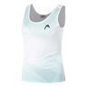 Spirit II Tank Top Women-Dark Blue,White