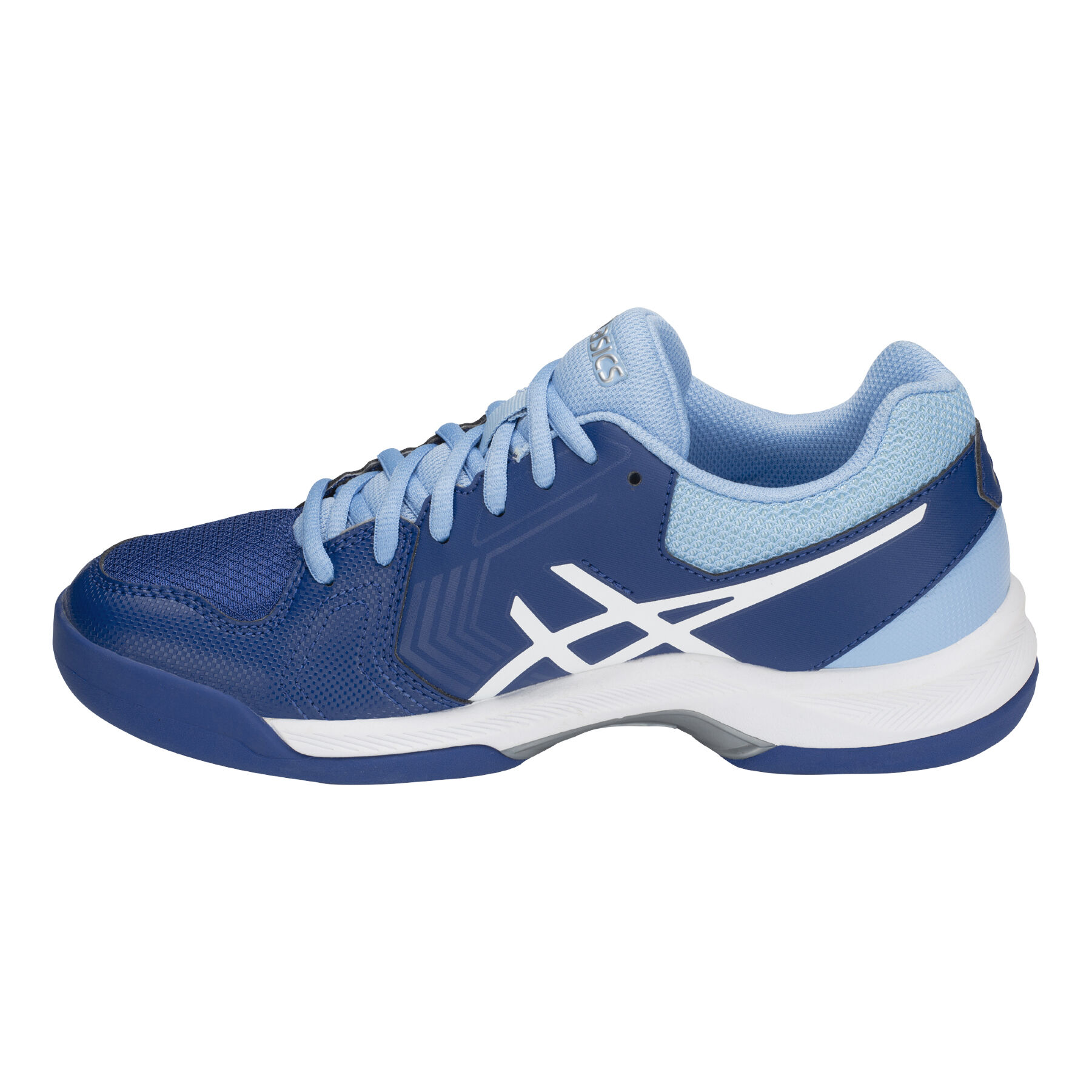 Gel Dedicate 5 Indoor Carpet Shoe Women Blue Light Blue