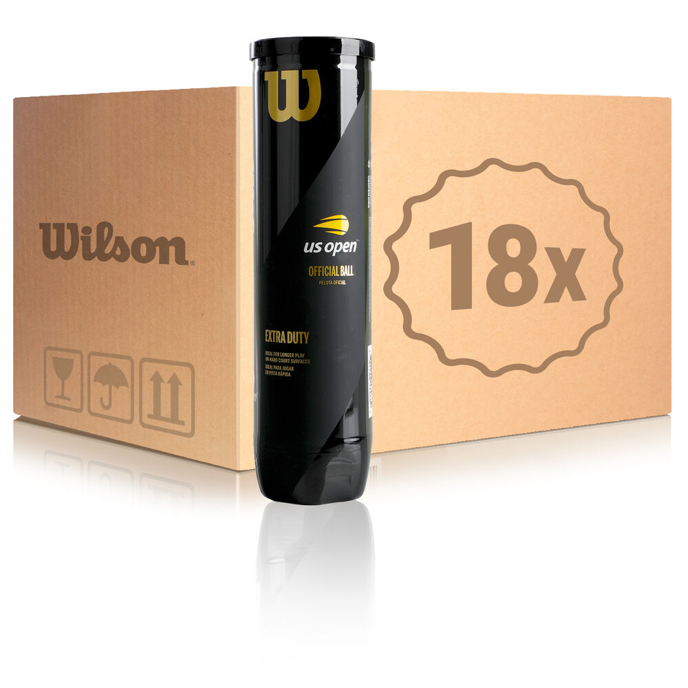Wilson US Open 18x 4 Ball Tube In A Box