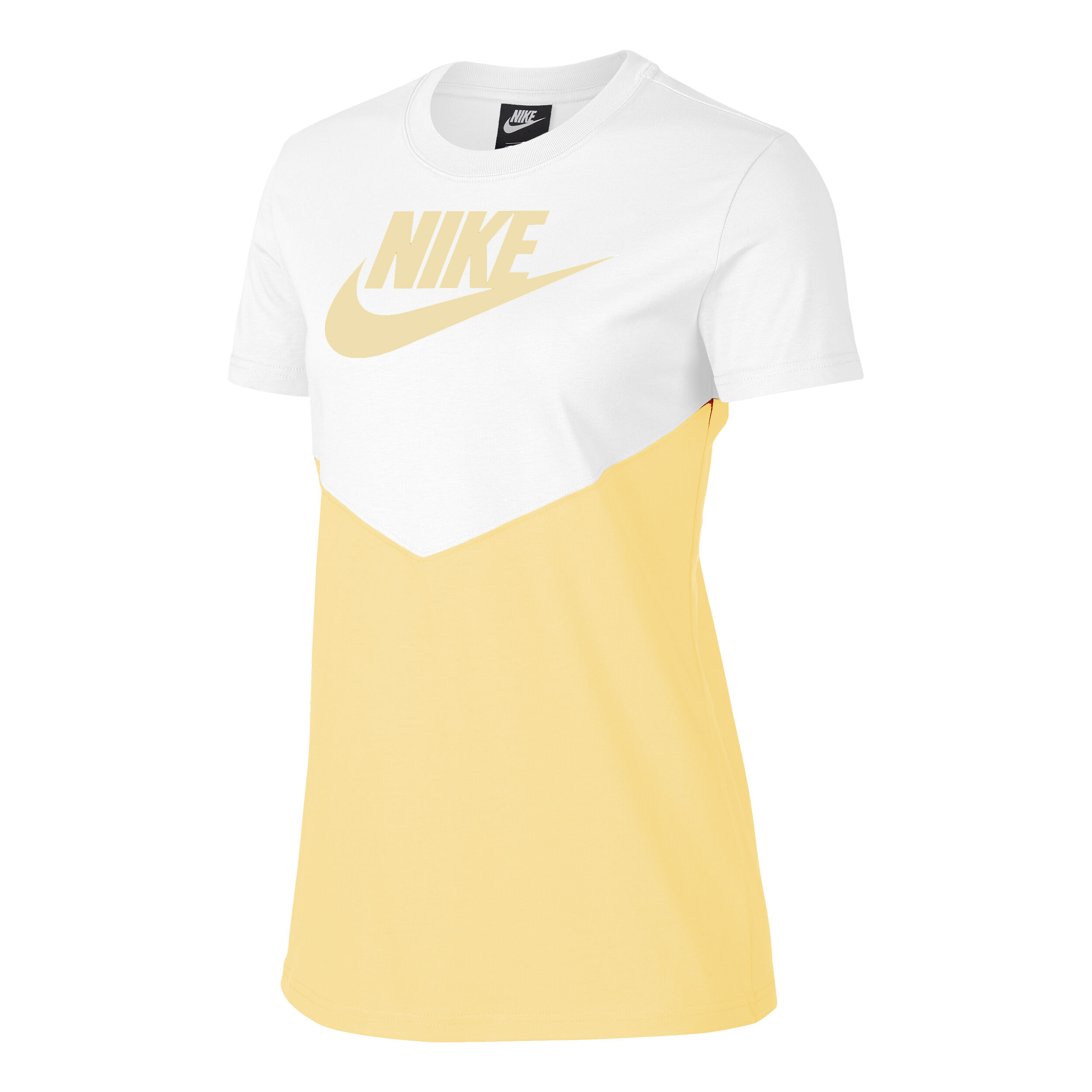 White and gold nike shirt womens cheap