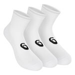 ASICS Clothing ASICS Quarter Sports Socks 3 Pack-White,Black
