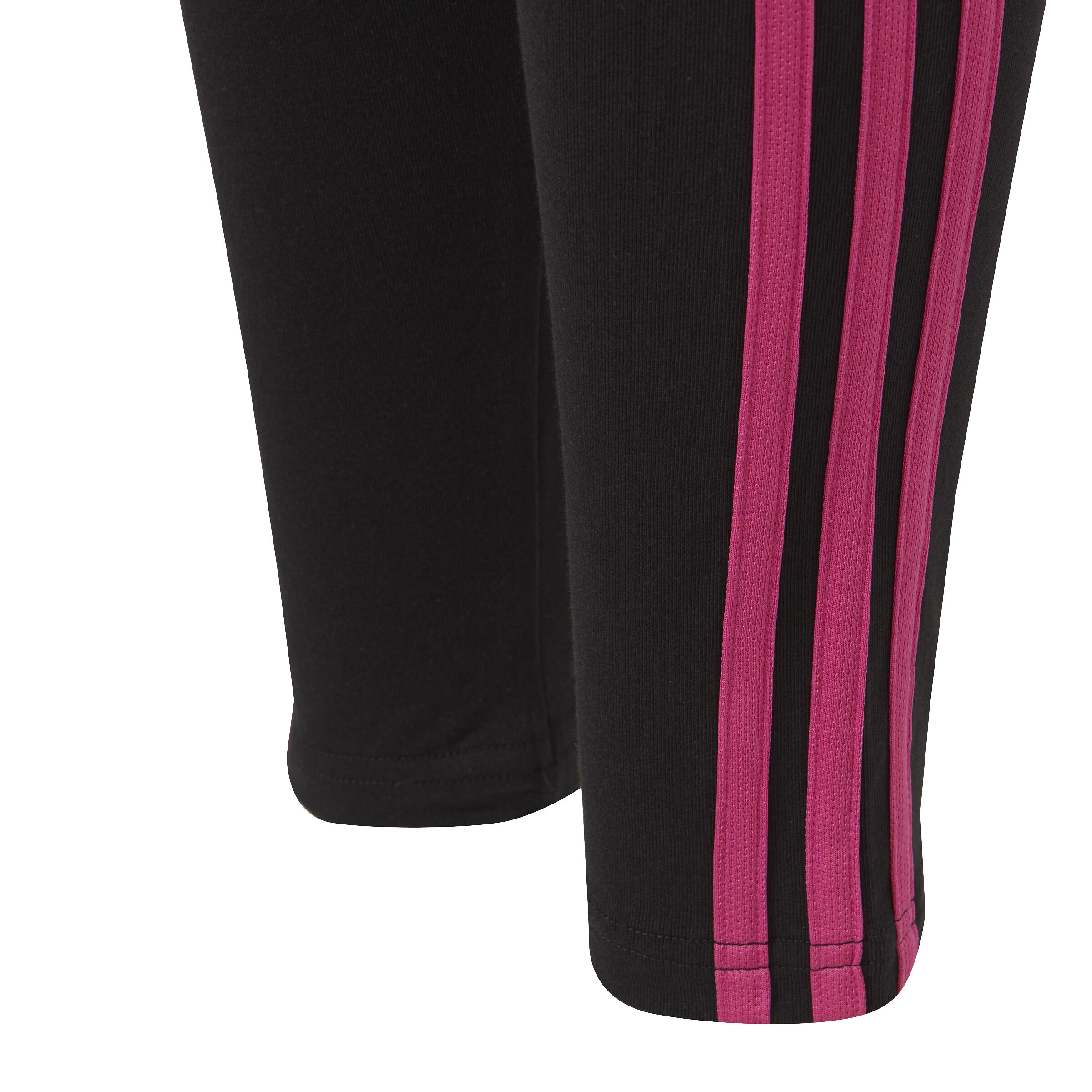 Black adidas leggings store with pink stripes