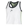 Play Crop Tank Top Women-White,Dark Blue