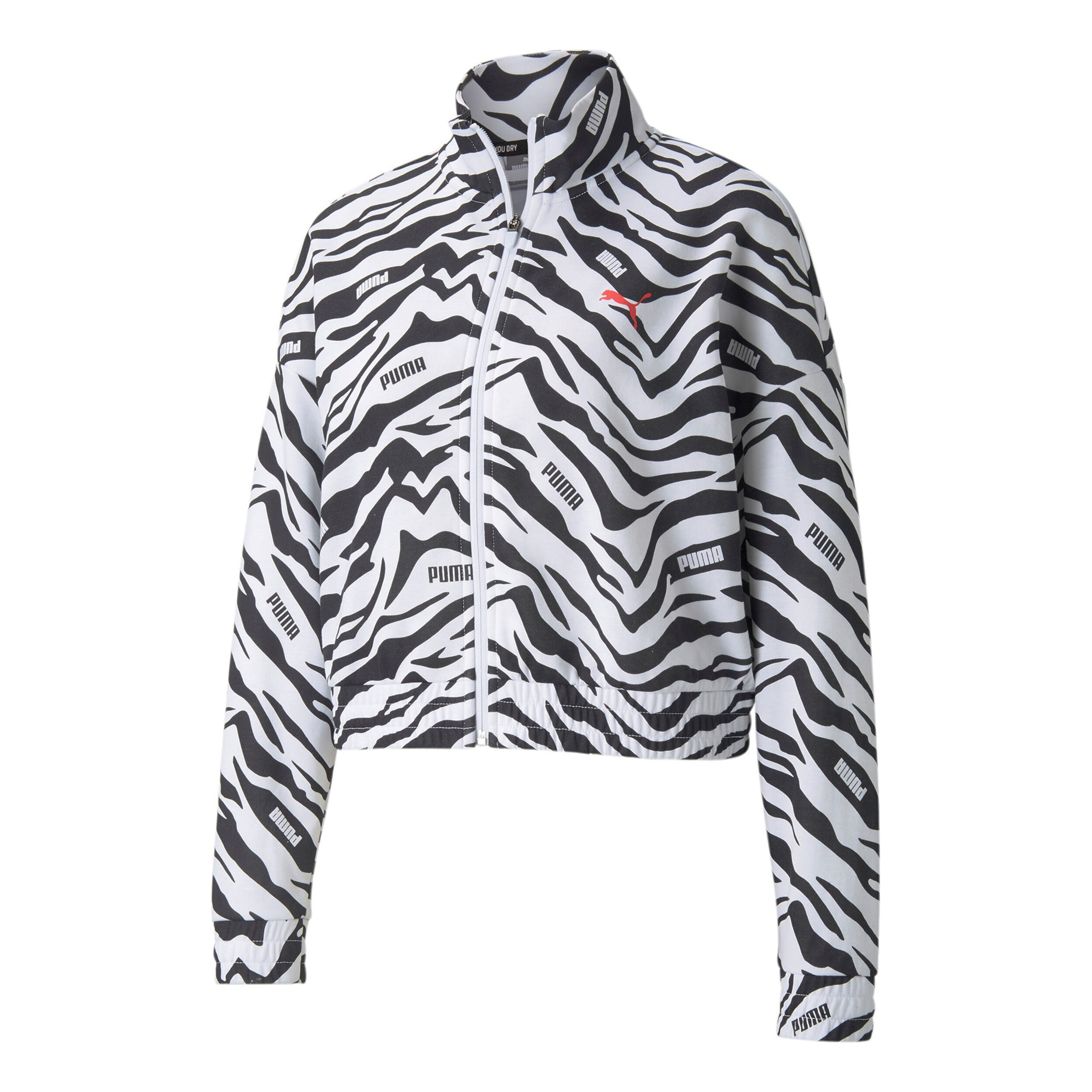Modern Sports All Over Print Training Jacket Women White Black