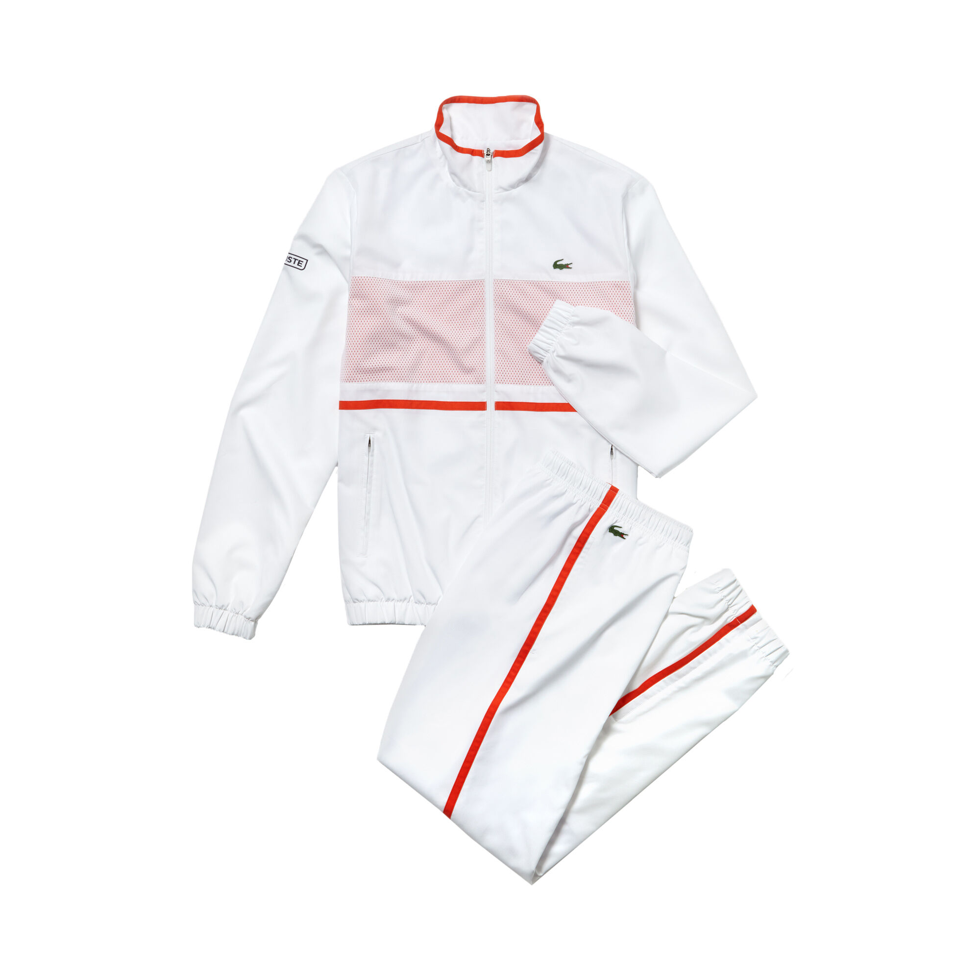 Lacoste tracksuit white sale