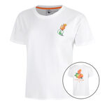 Quiet Please T-Shirt Quiet Please Joy Off Court Essentials T-Shirt Women-white, green