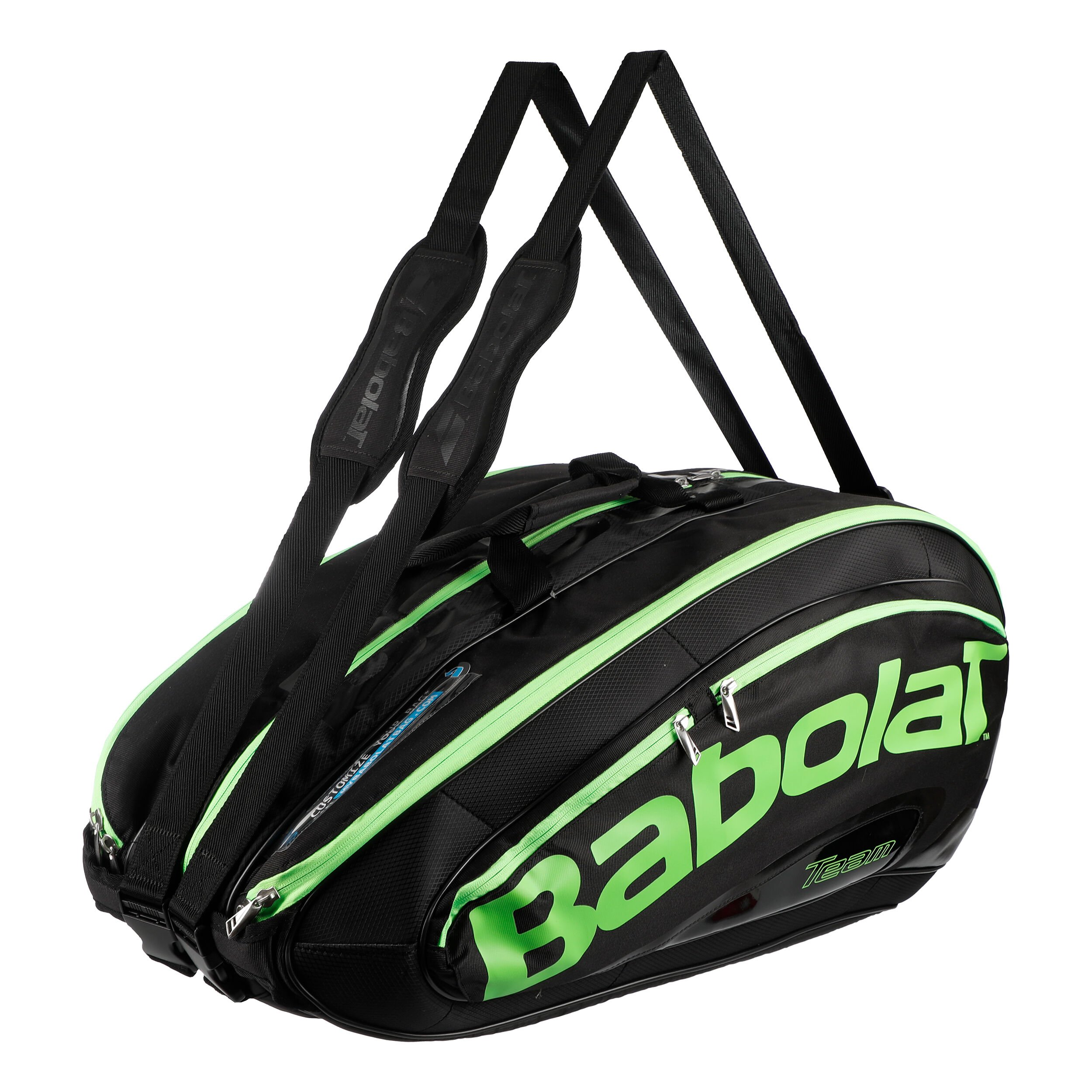 Team Racket Holder X12 Racket Bag Special Edition Black Green