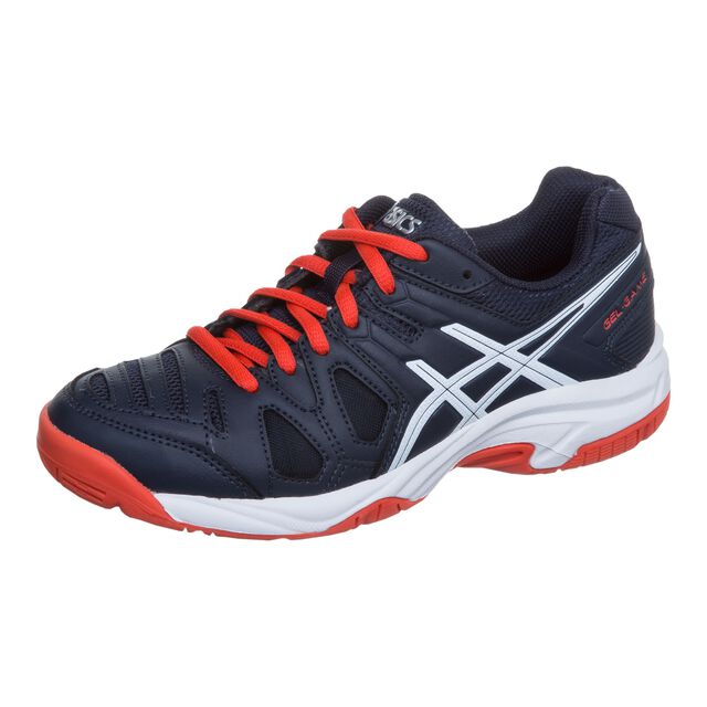 Buy Asics Gel Game 5 Gs All Court Shoe Kids Blue White Online Tennis Point