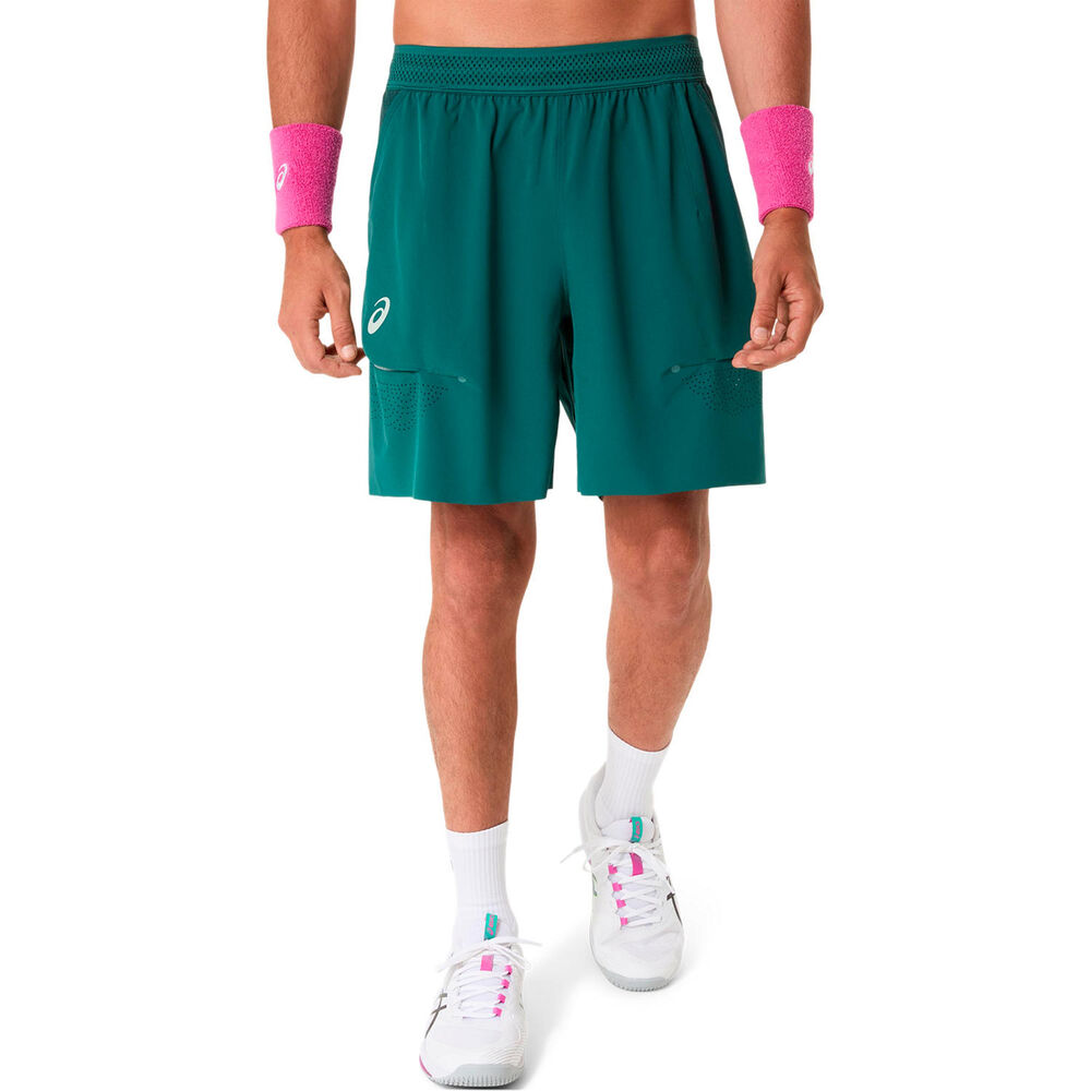 Asics Match Laser Cut 7In Shorts Men-petrol petrol Asics Match Laser Cut 7In Shorts Men-petrol petrol