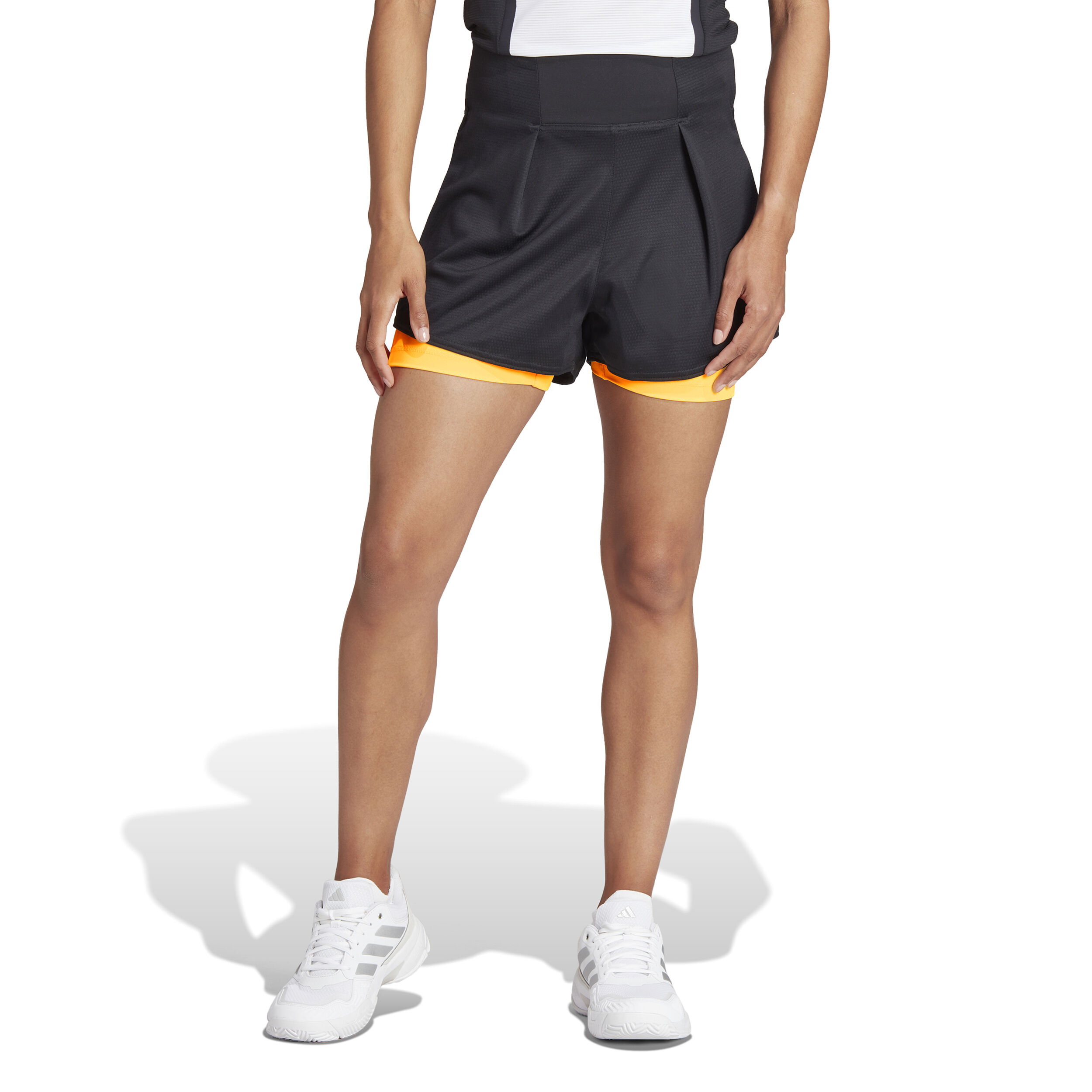 Match Pro Shorts Women Black Orange