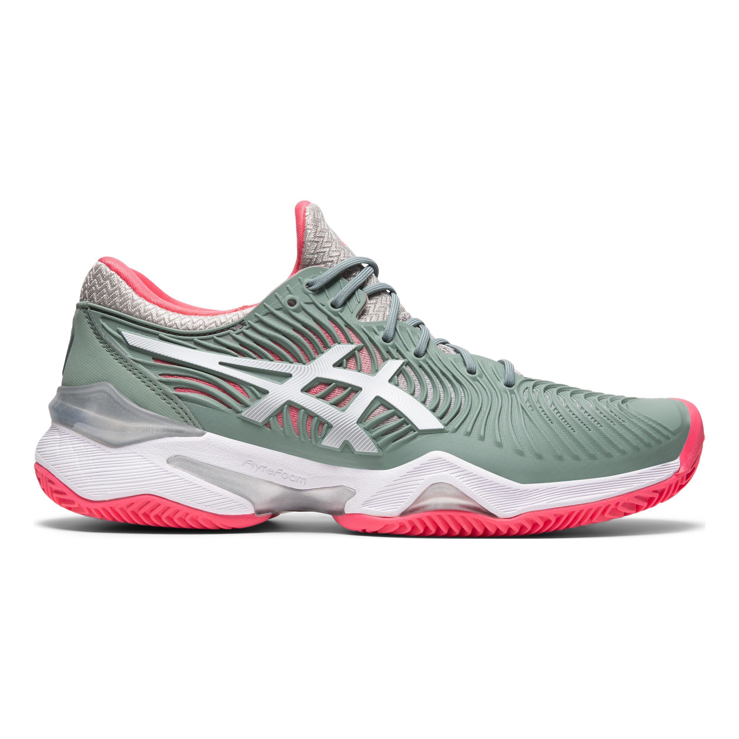 Court FF 2 Clay Court Shoe Women Khaki Pink