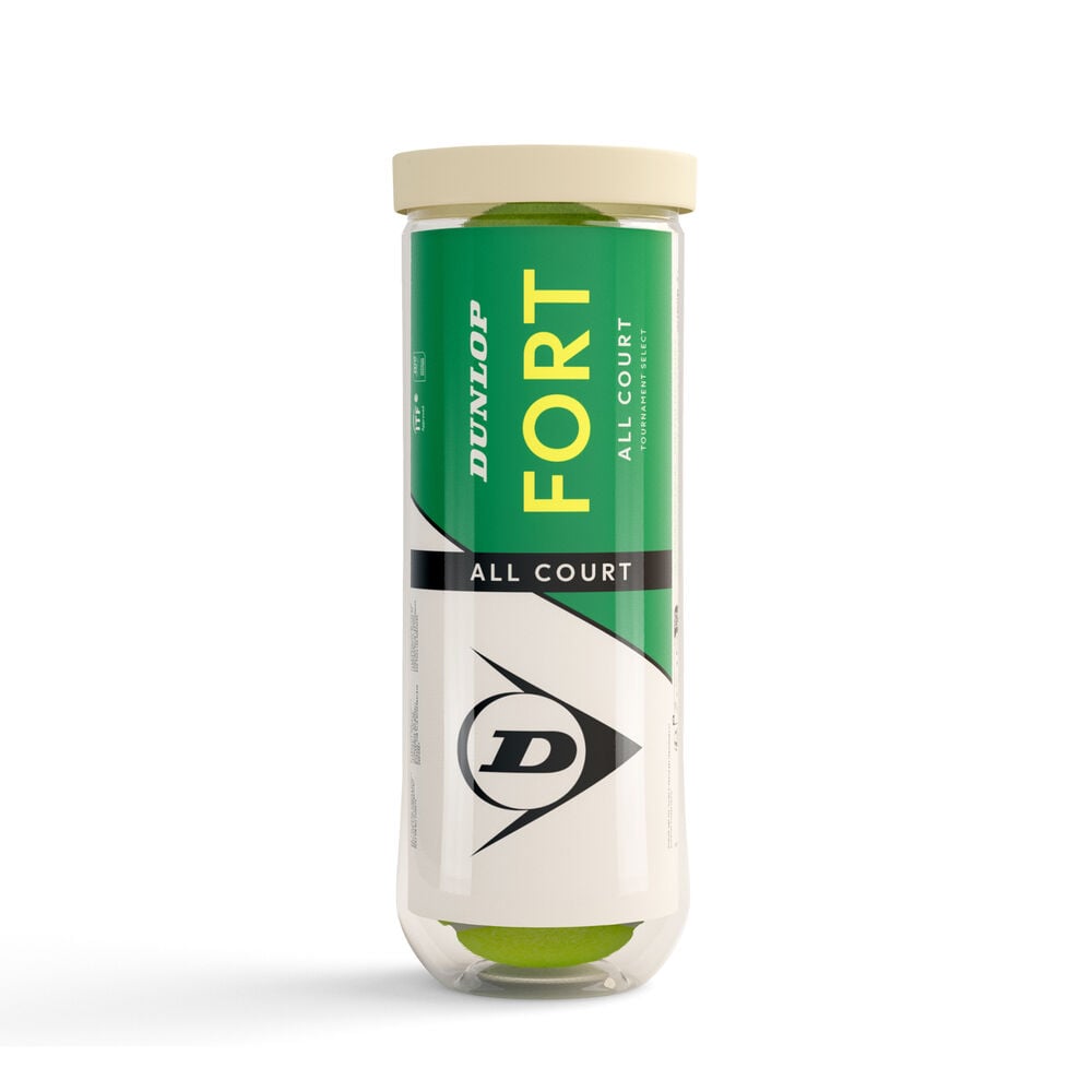 Dunlop Fort All Court 3 Ball Tube Dunlop Fort All Court 3 Ball Tube