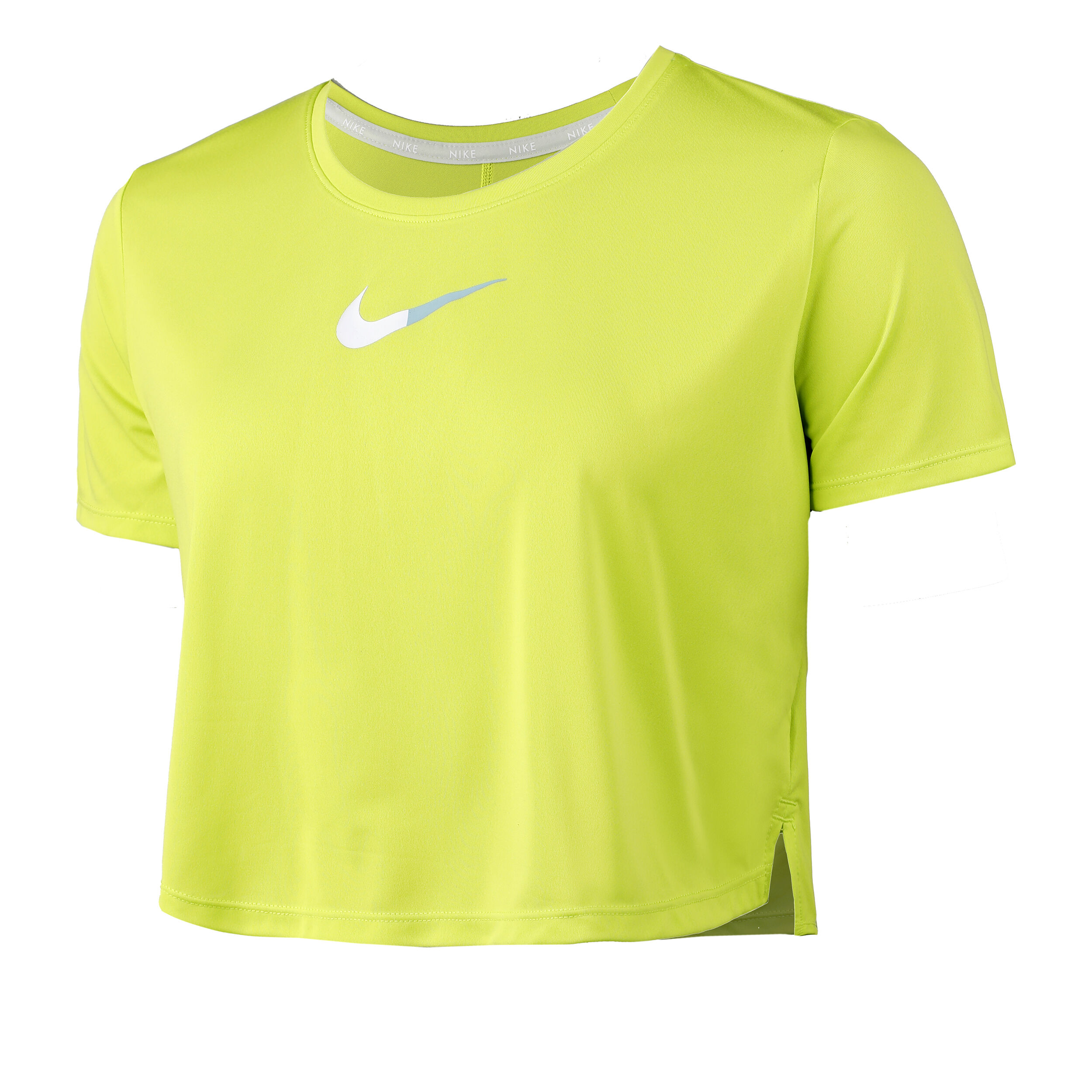 Lime green nike crop top deals