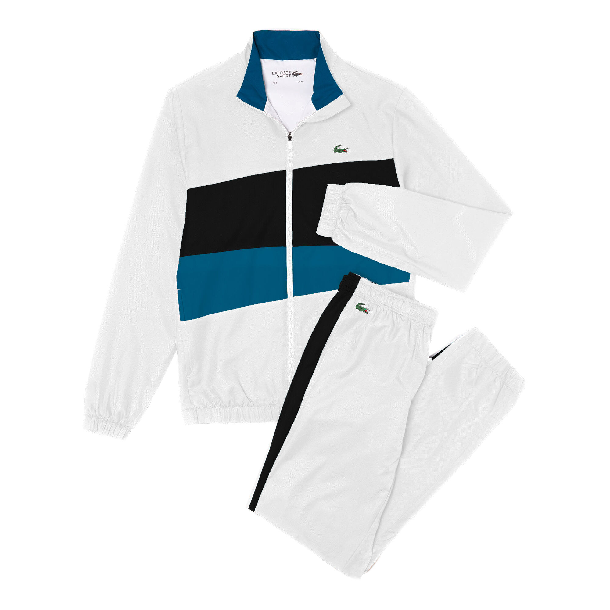 buy Lacoste Tracksuit Men White, Black online TennisPoint