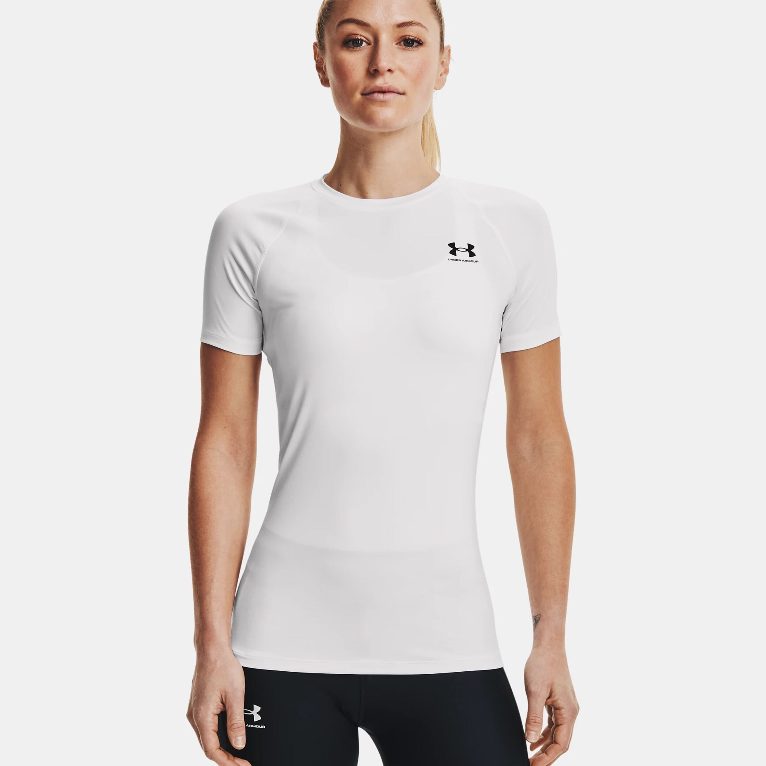 Under armour heatgear white shirt top