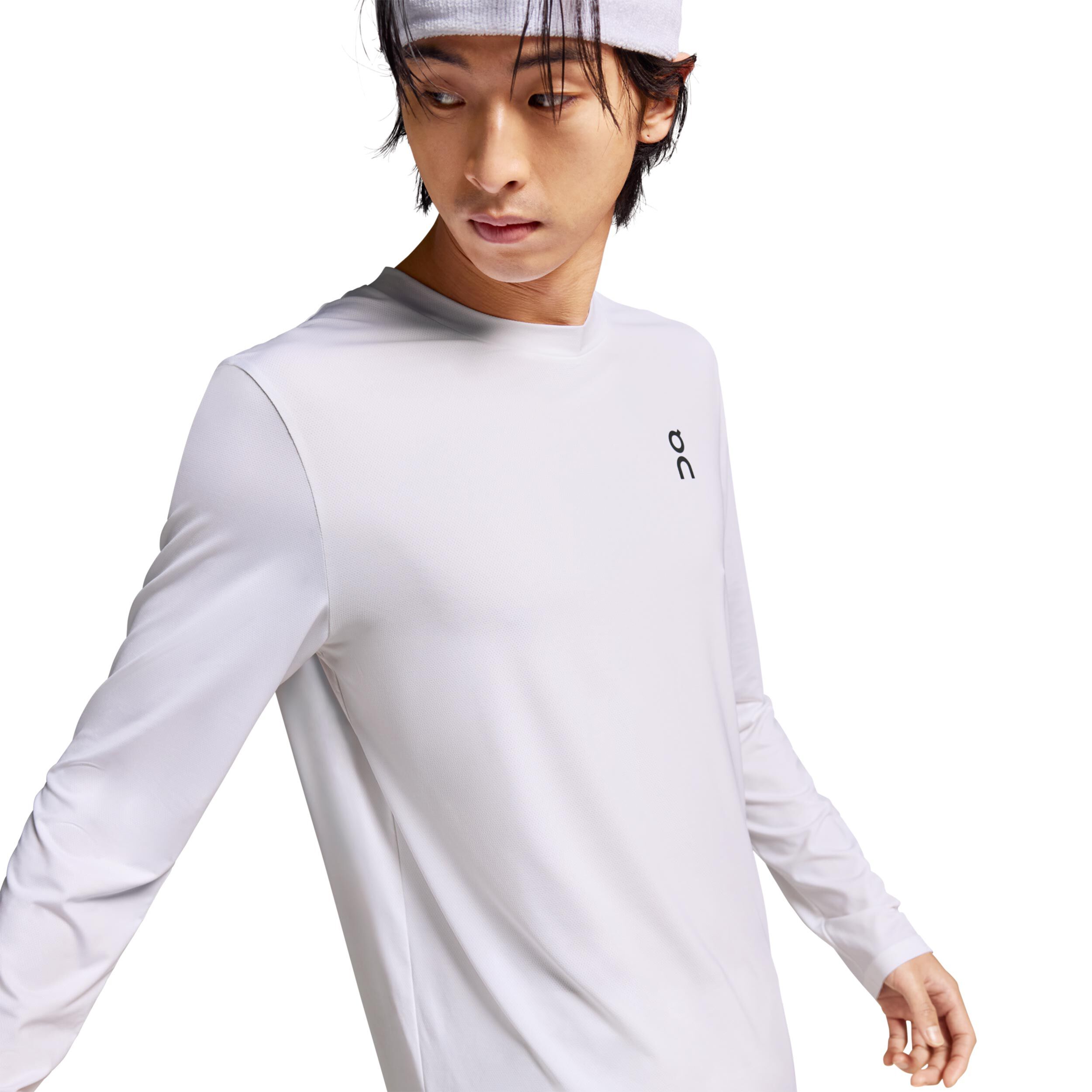 【COMFORT】 Tennis Club Logo Long-Sleeve : White COMFORT】 Tennis Club Logo Long-Sleeve : White