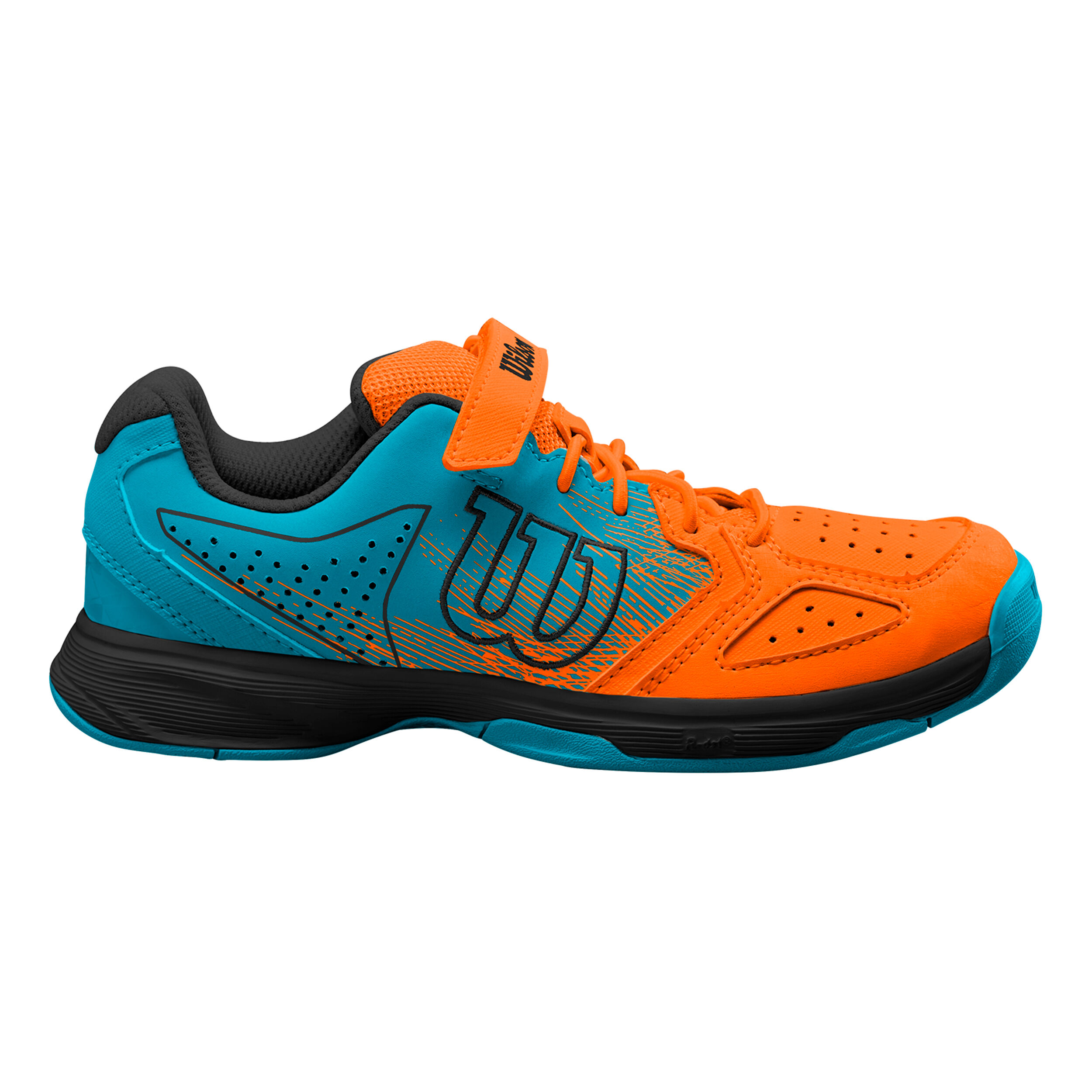 Kaos Padel Shoe Kids Orange Turquoise
