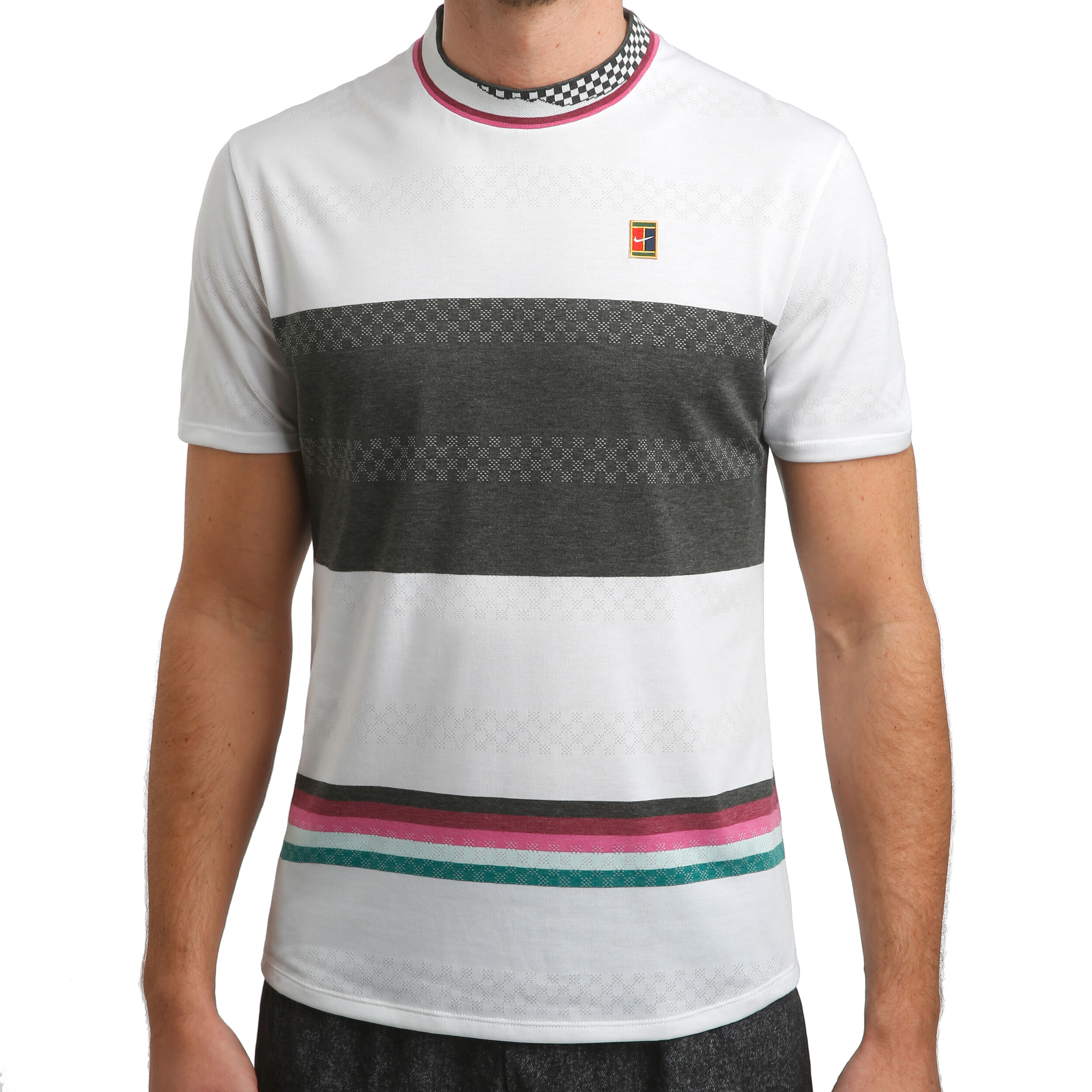 buy Nike Court Challenger T-Shirt Men - White, Black online | Tennis-Point