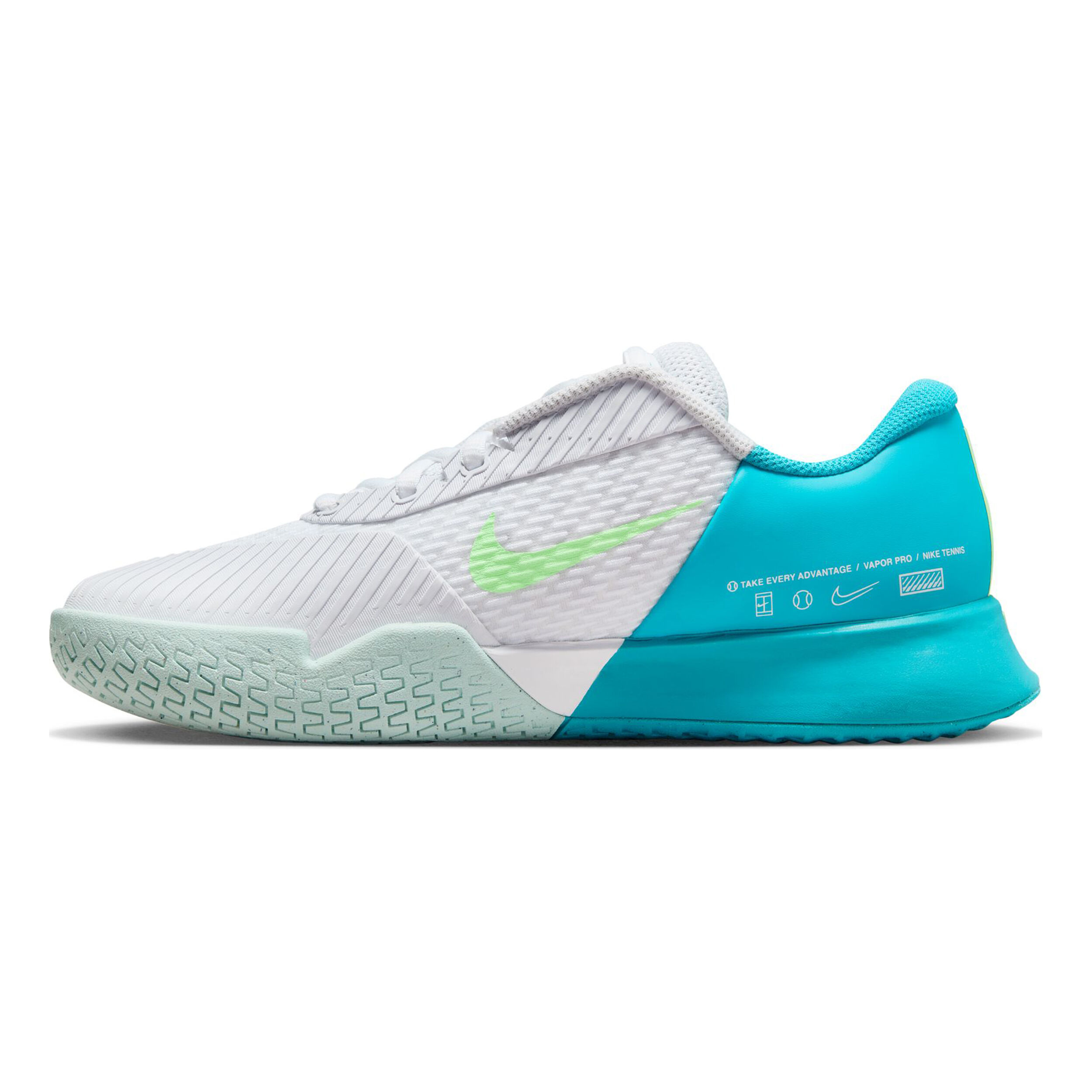 Court Zoom Vapor Pro 2 All Court Shoe Women White Blue