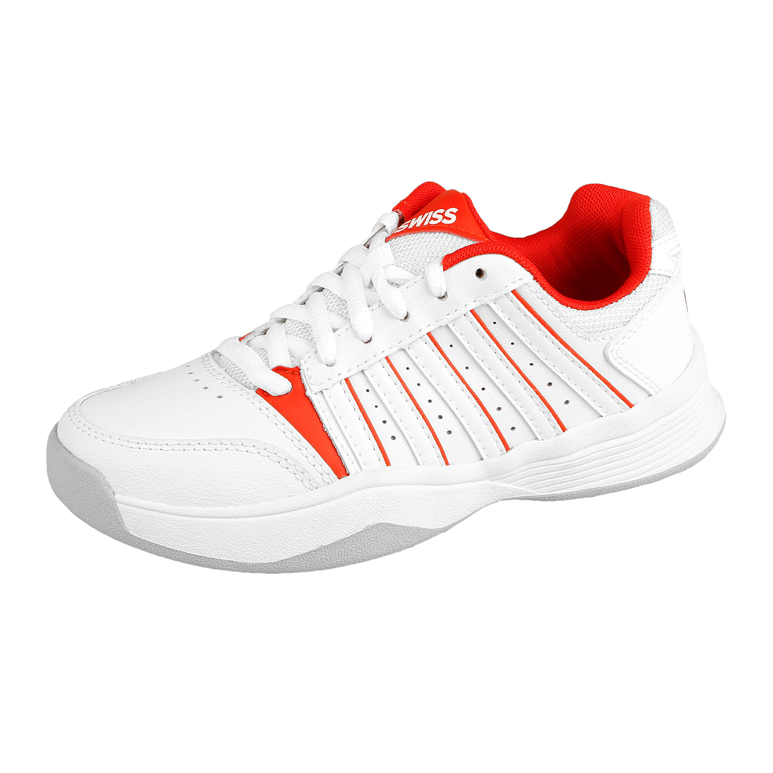 Court Smash Carpet Shoe Girls White Red
