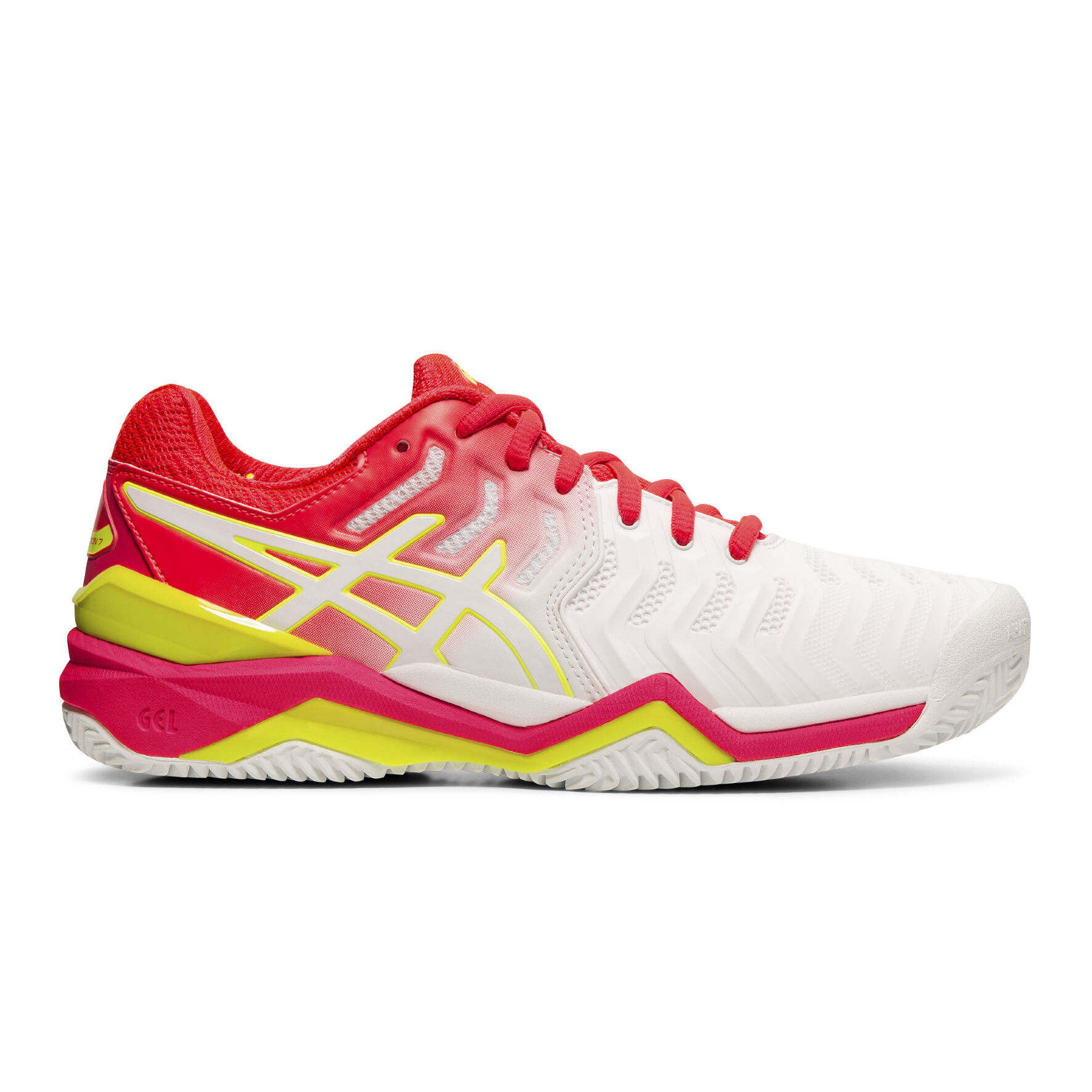 Buy ASICS Gel Resolution 7 Clay Court Shoe Women White Pink
