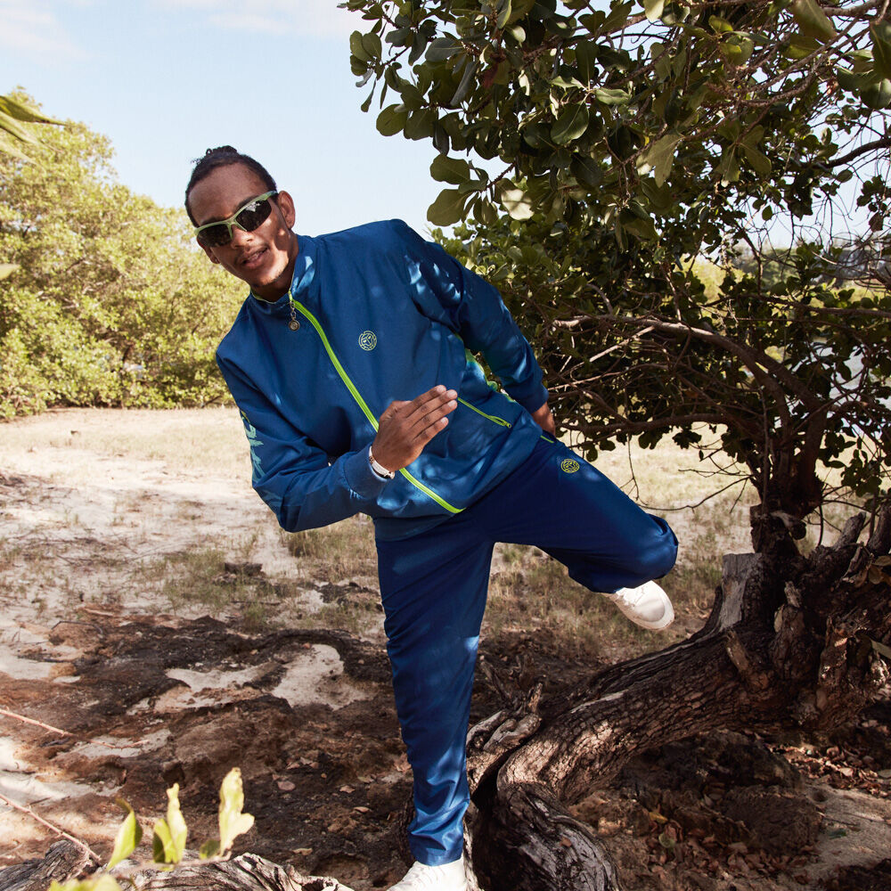 Neon green tracksuit mens deals