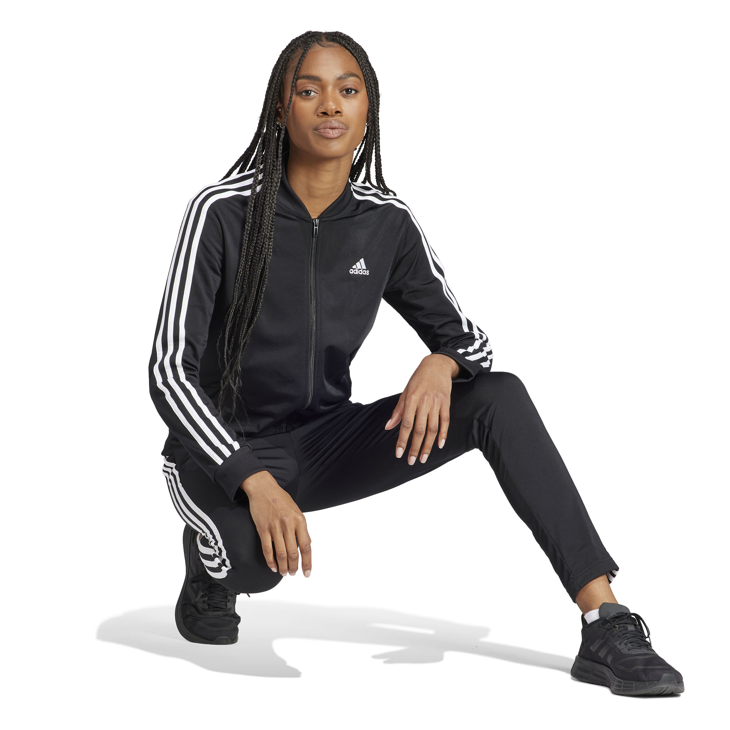 Striped hotsell tracksuit womens