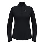 Odlo Clothing Odlo Zeroweight Warm Mid Layer 1/2 Zip Running Shirt Women-Black
