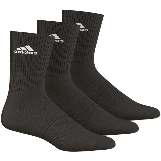 buy adidas Performance Crew HC Sports Socks 3 Pack - Black, White ...
