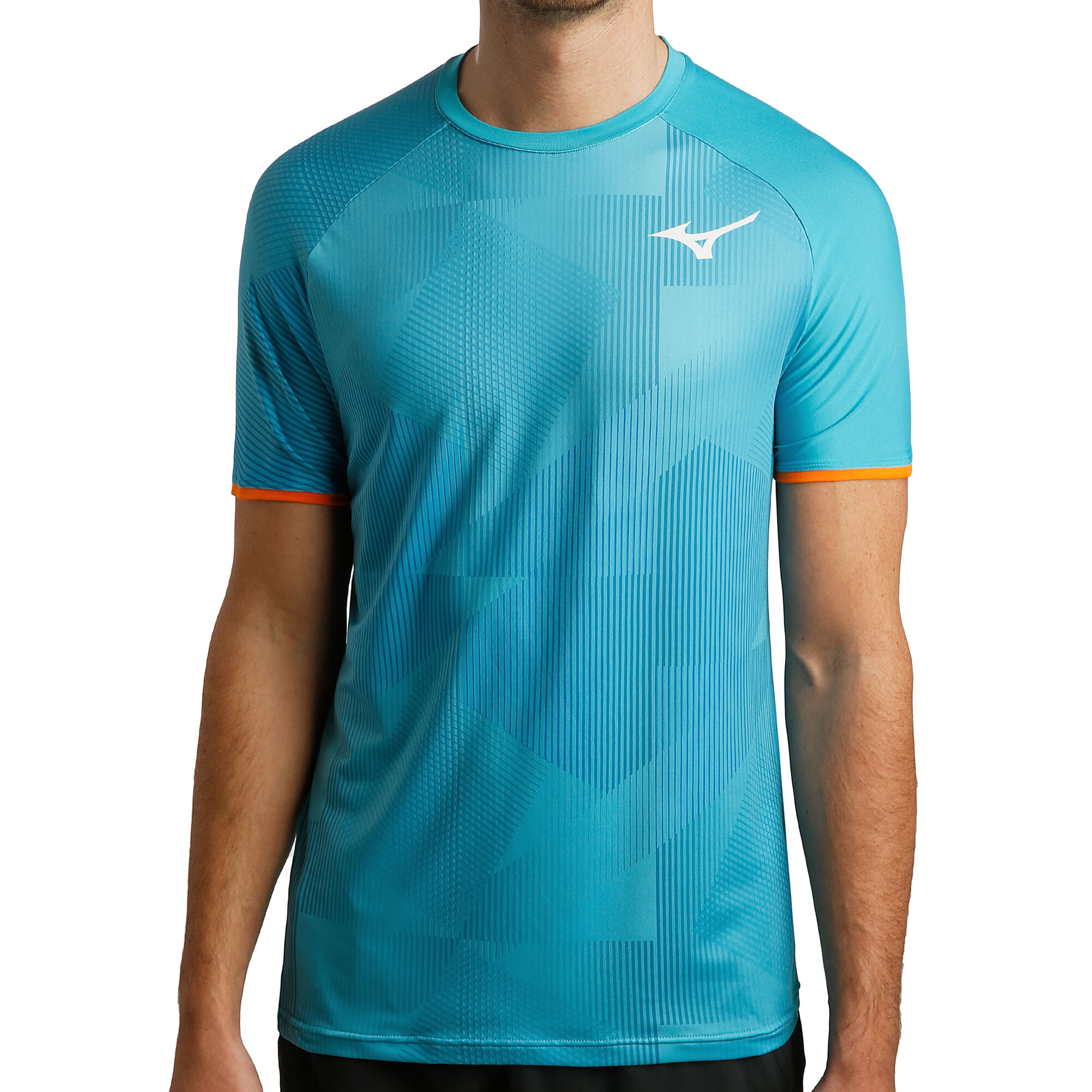 buy Mizuno Shadow Graphic TShirt Men Light Blue, Orange online