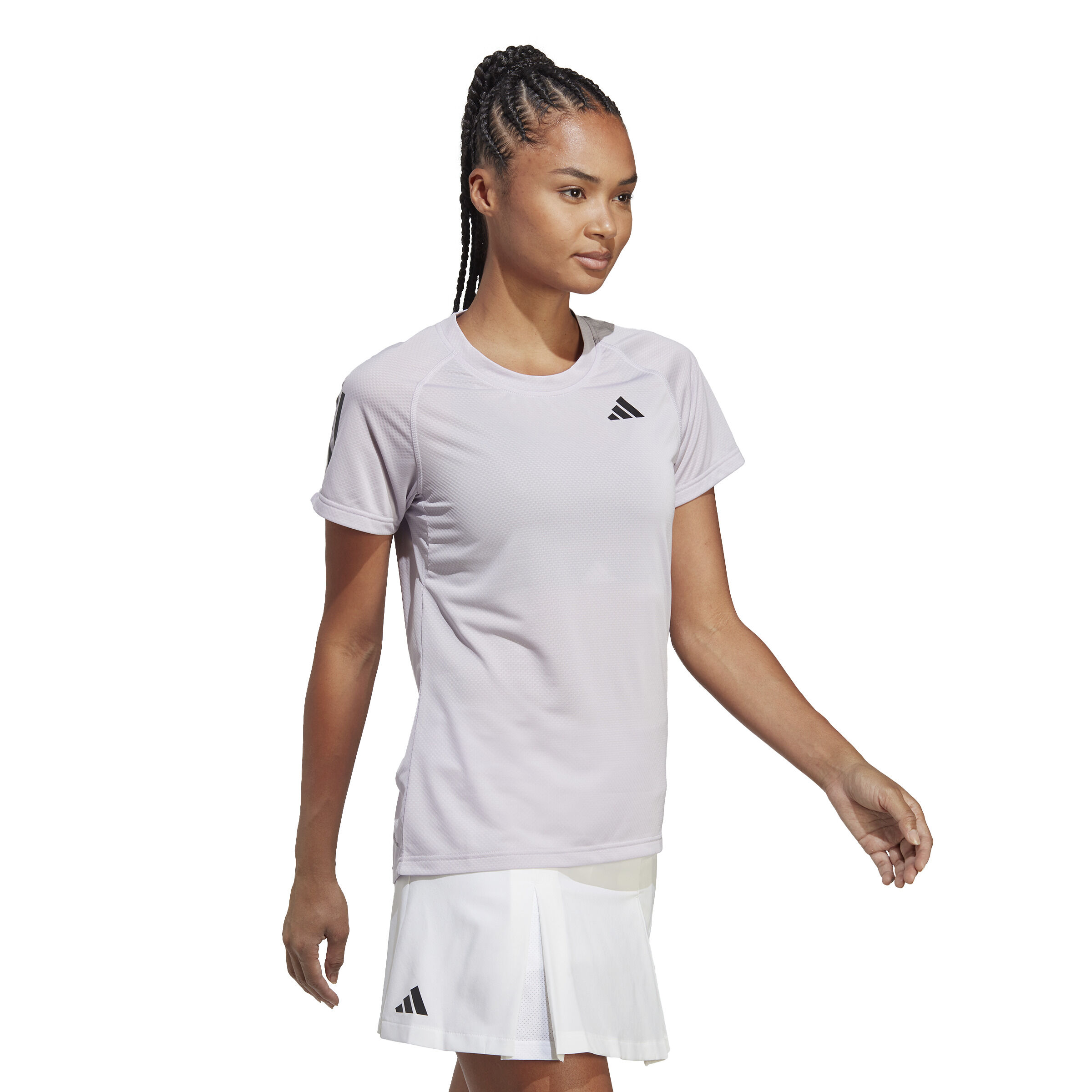 Adidas lilac t shirt discount